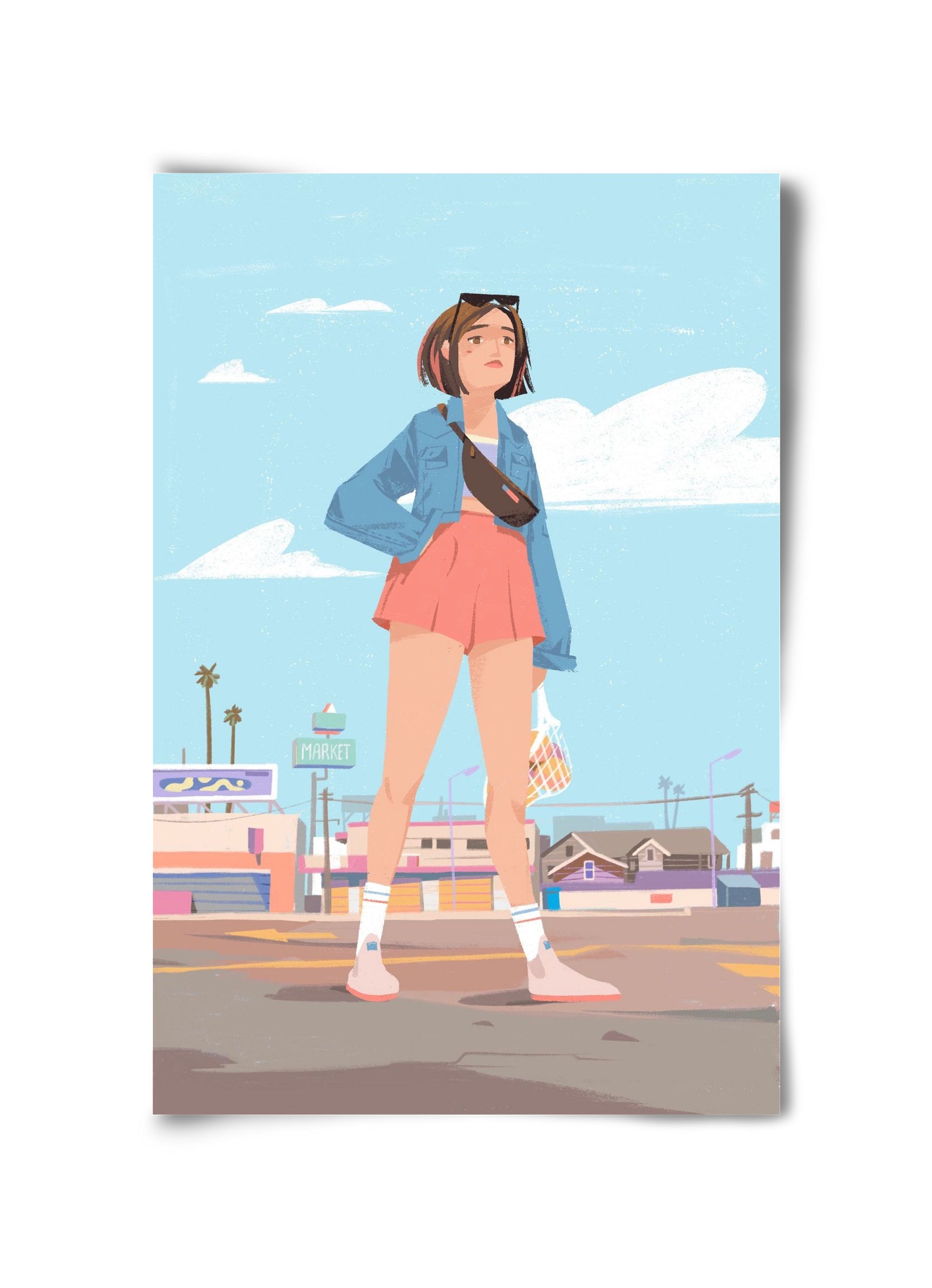 Girl, 30x45 cm, Keret nélkül