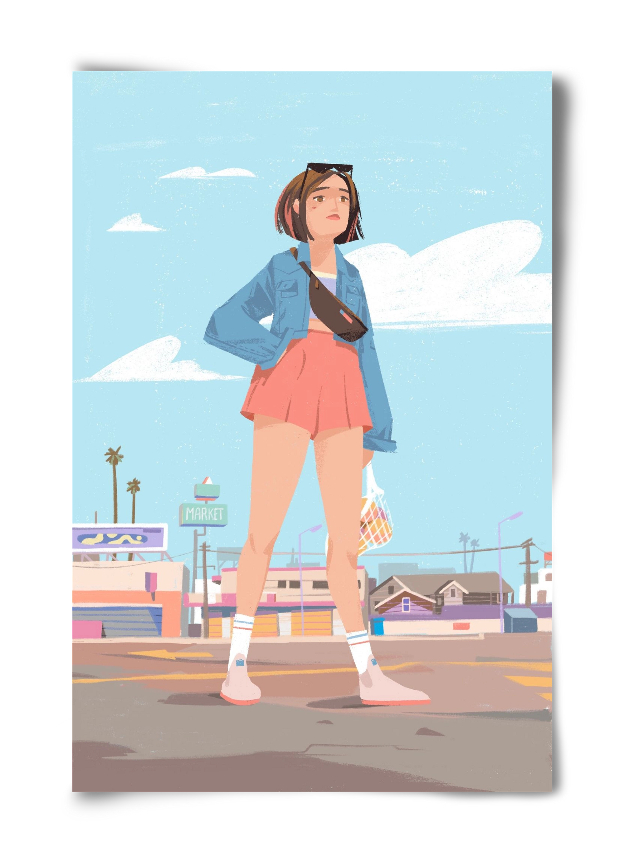 Girl, 40x60 cm, Keret nélkül