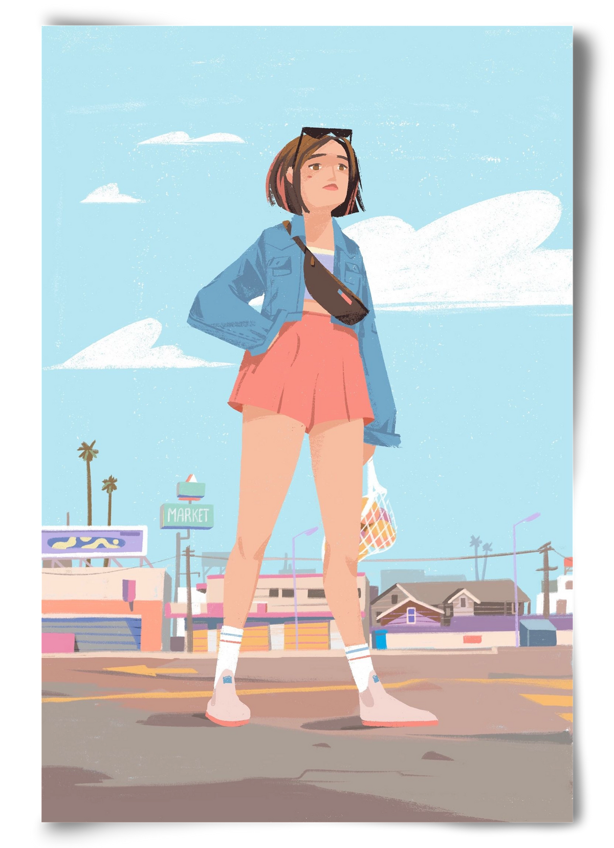 Girl, 60x90 cm, Keret nélkül