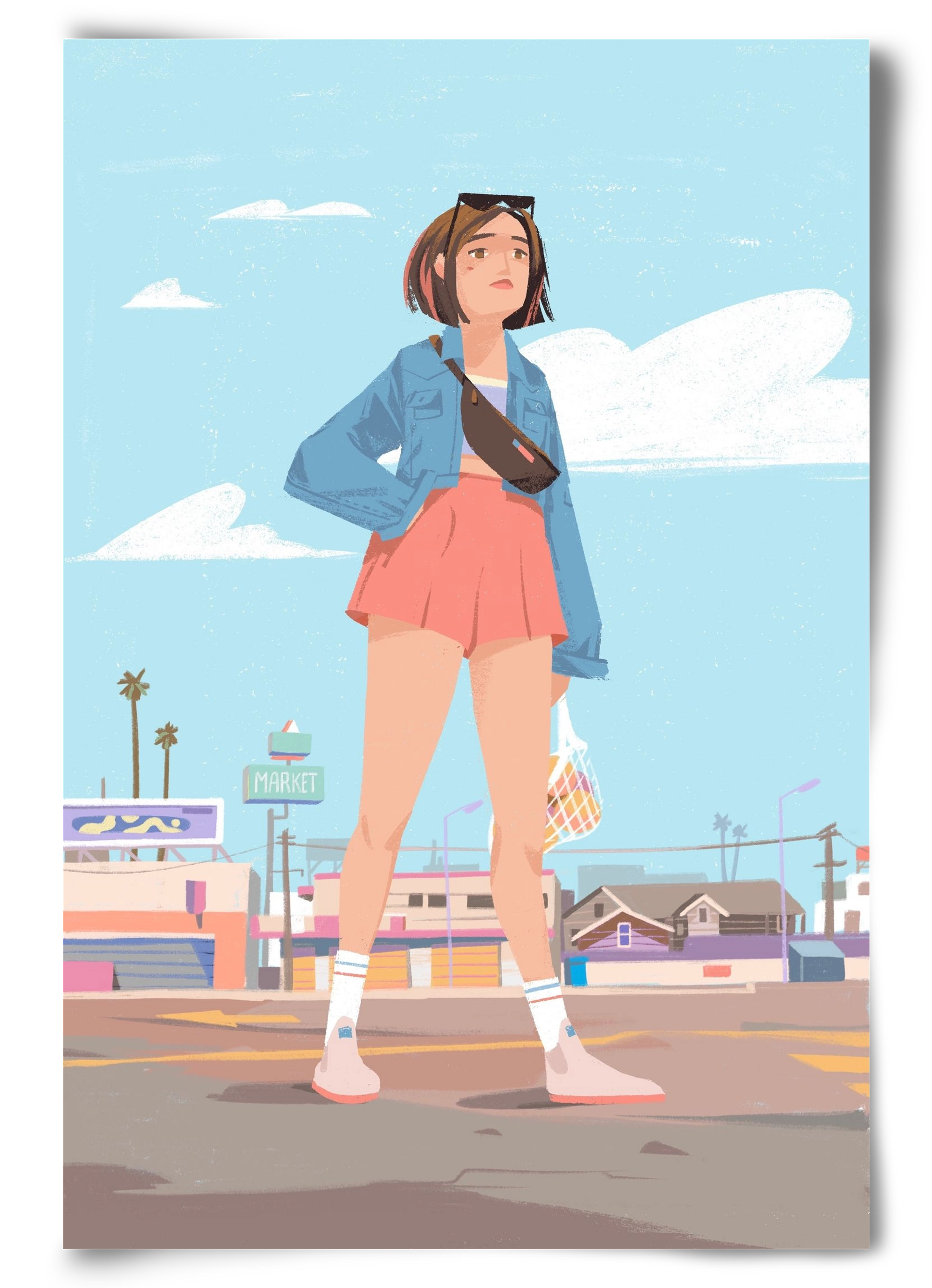 Girl, 60x90 cm, Keret nélkül