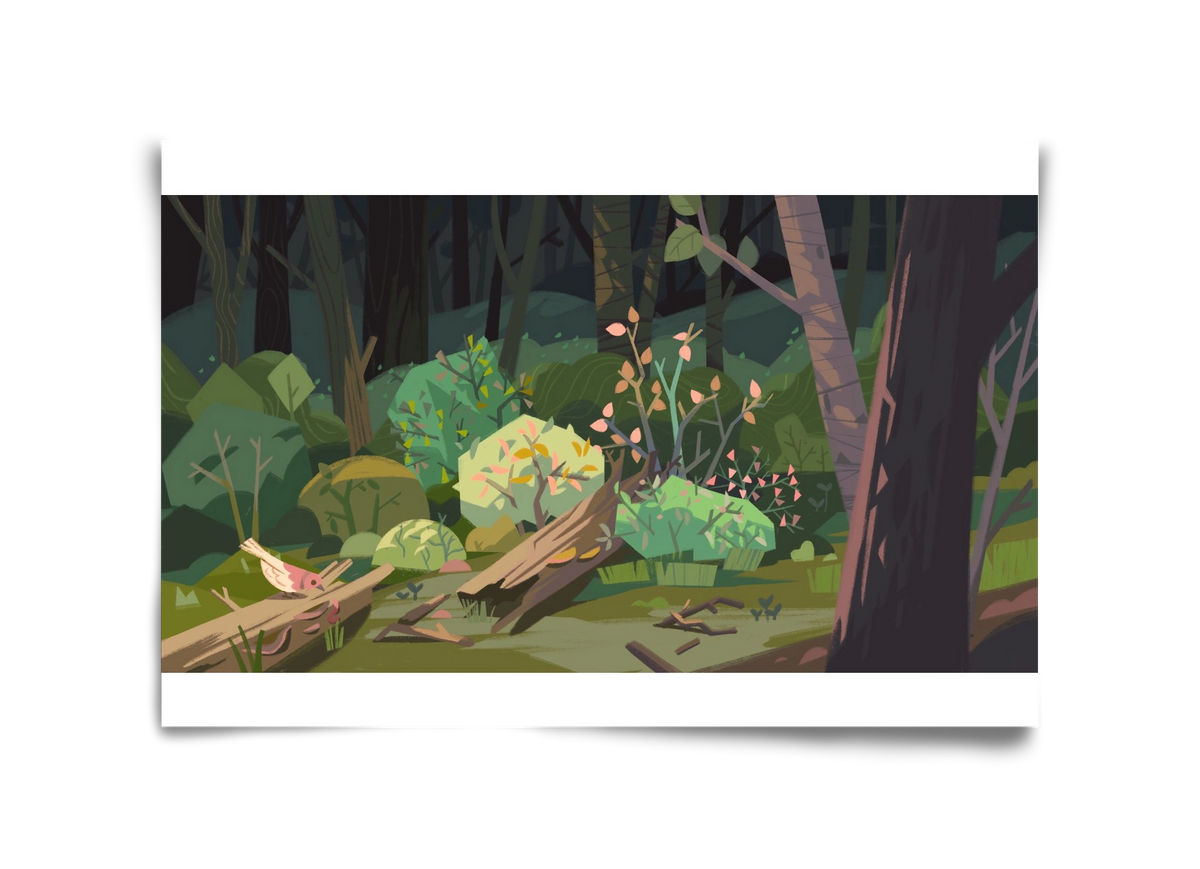 Forest, 45x30 cm, Keret nélkül