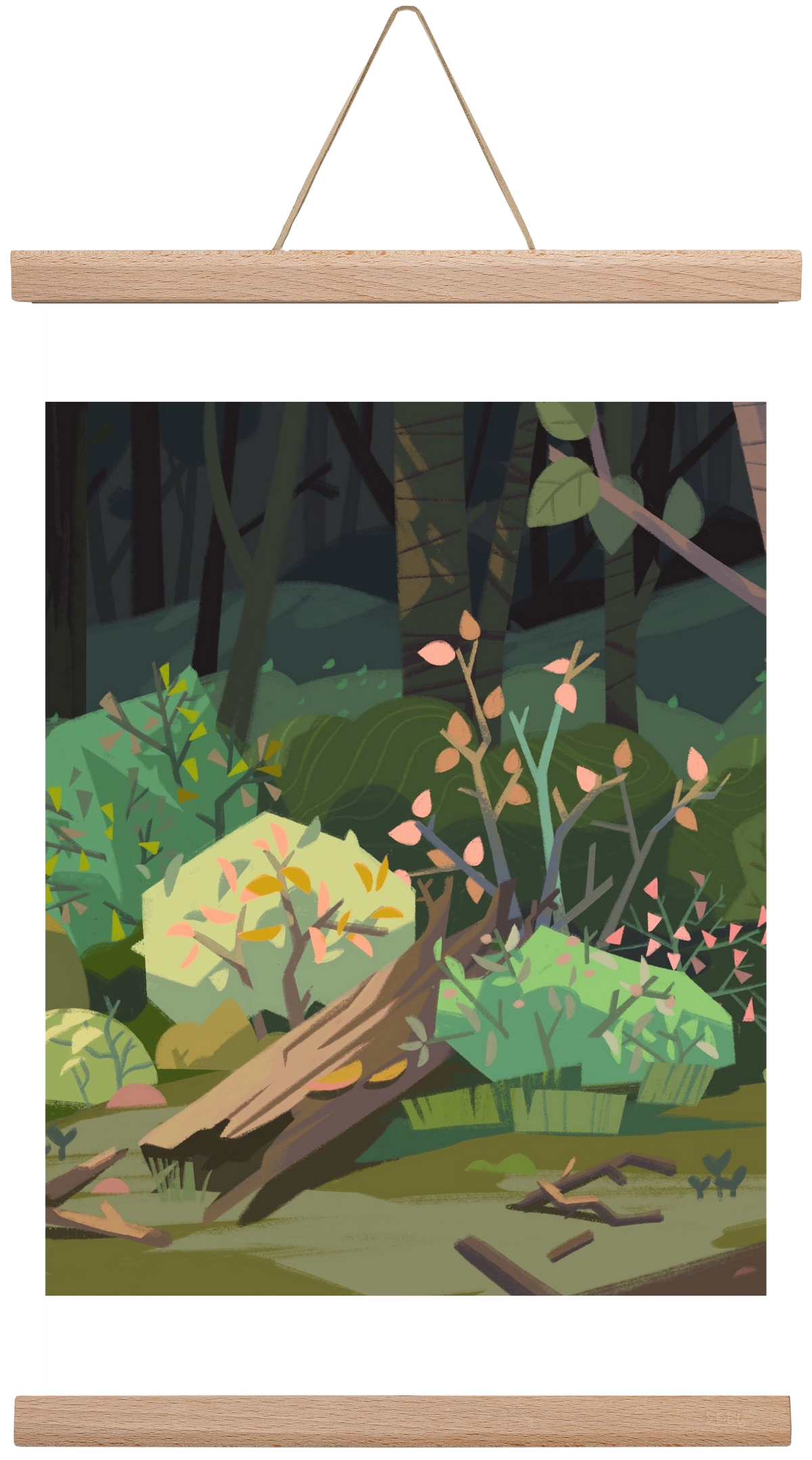 Forest, 45x30 cm (45x30 cm), Tölgy akasztó