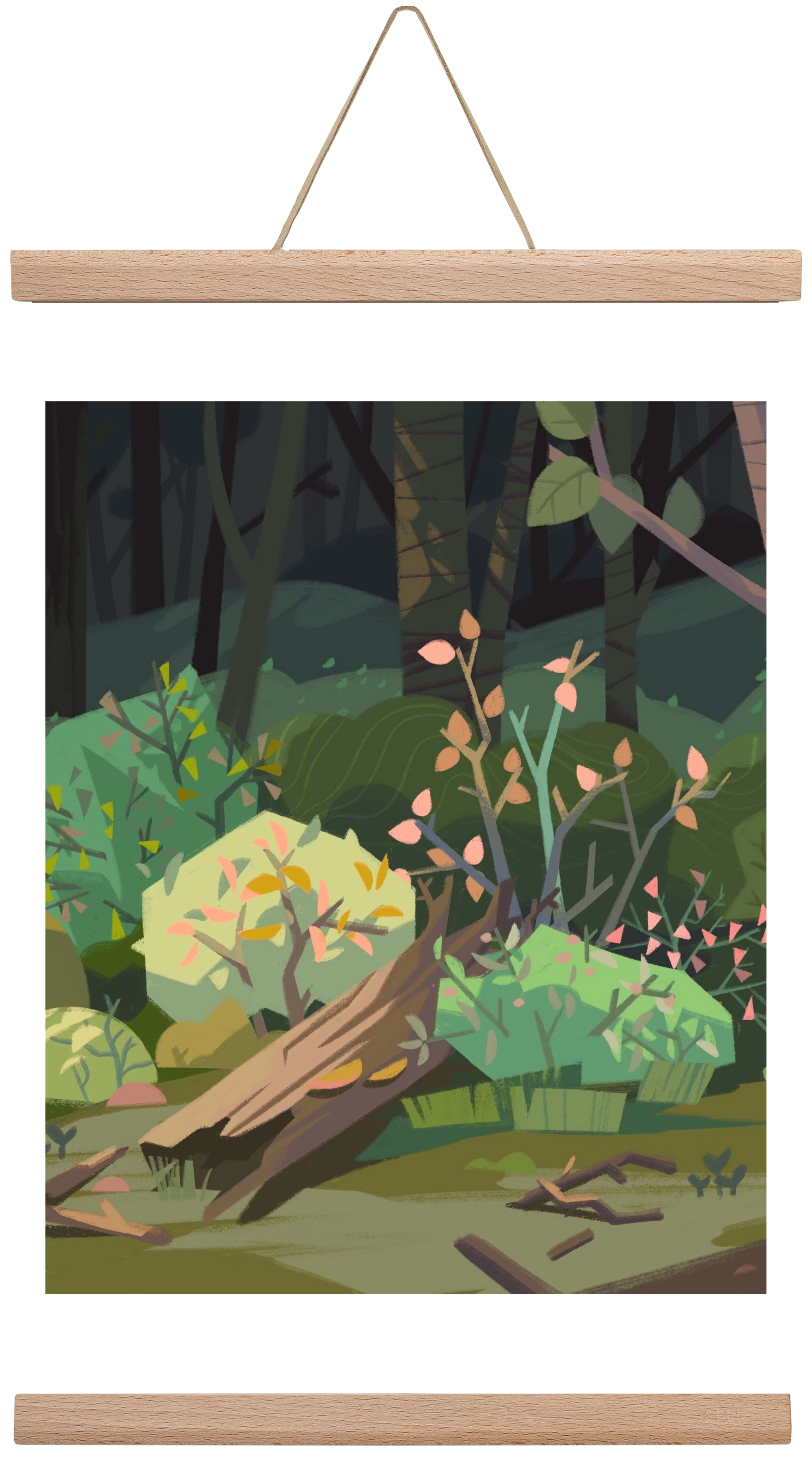 Forest, 45x30 cm (45x30 cm), Tölgy akasztó