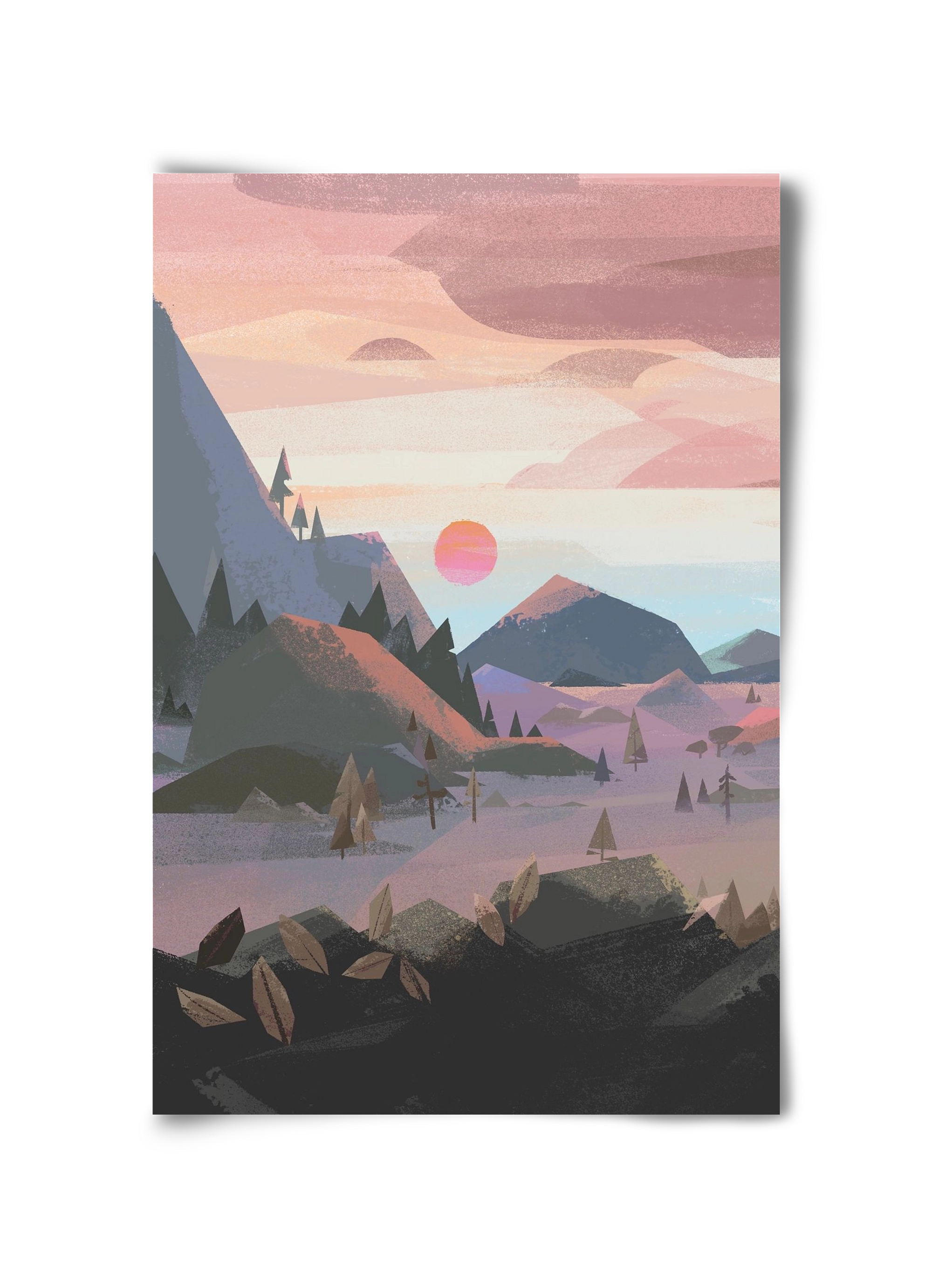 Sunrise, 30x45 cm, Keret nélkül