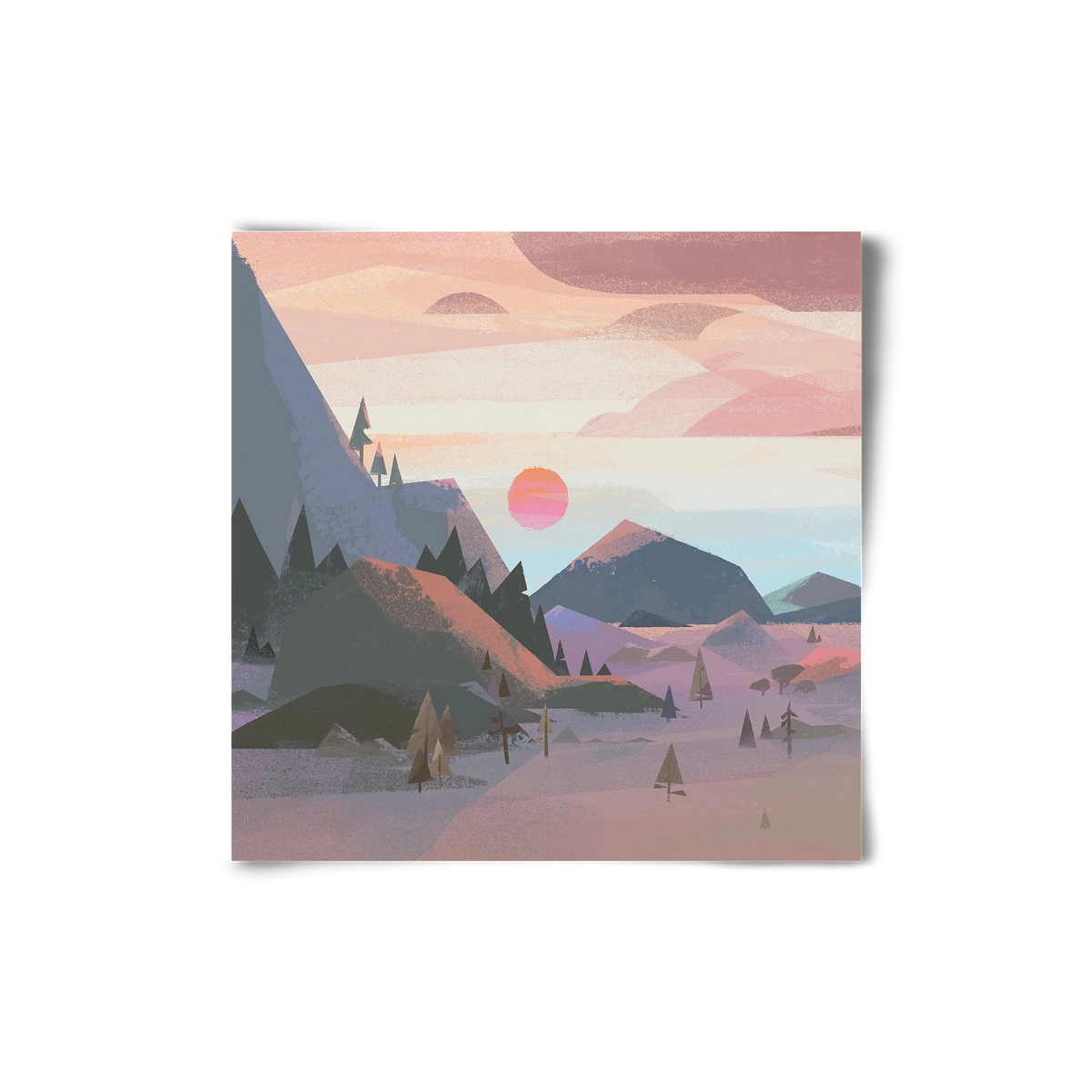 Sunrise, 20x20 cm, Keret nélkül