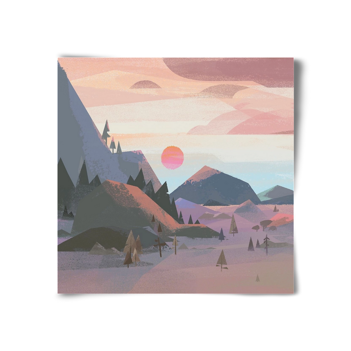 Sunrise, 30x30 cm, Keret nélkül