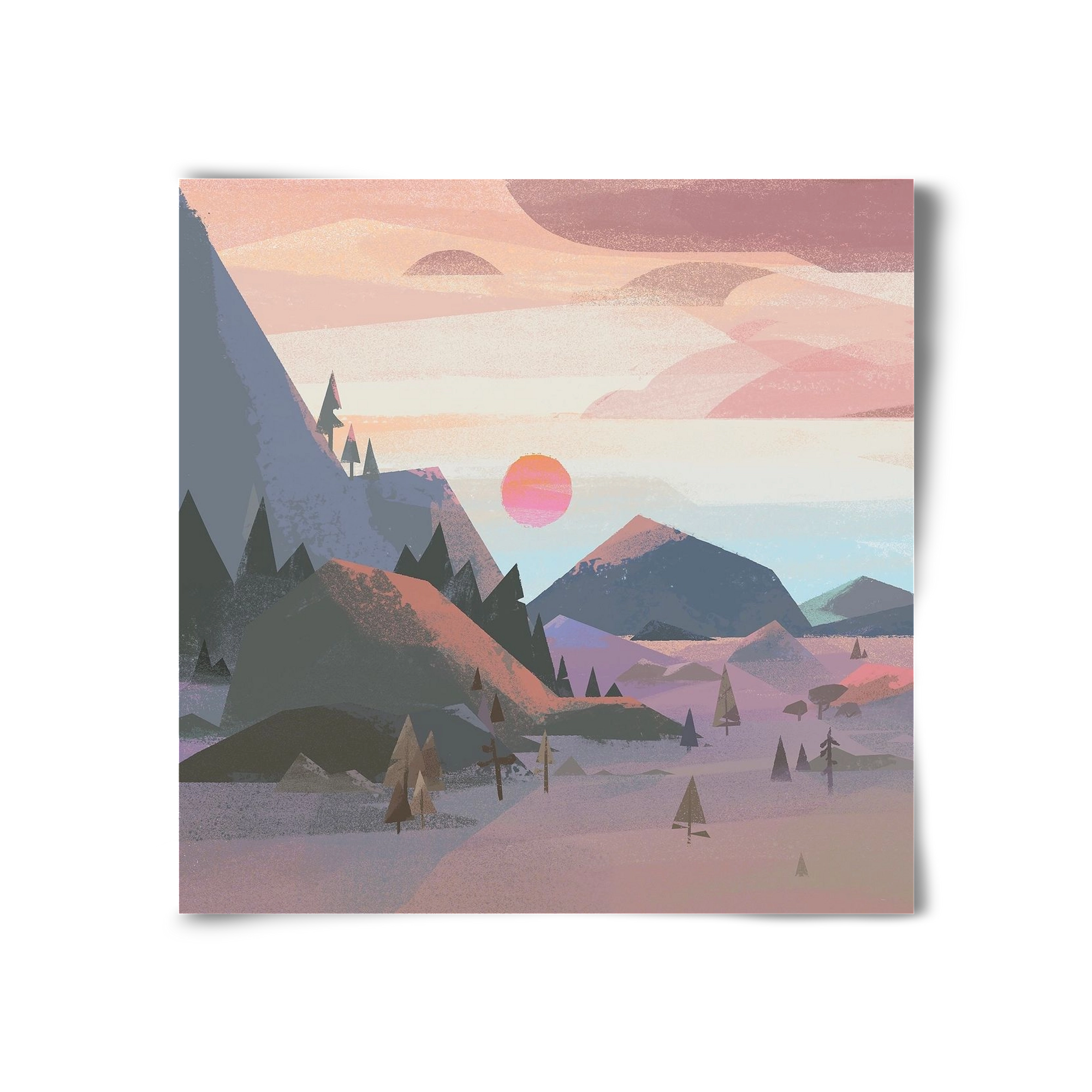 Sunrise, 30x30 cm, Keret nélkül