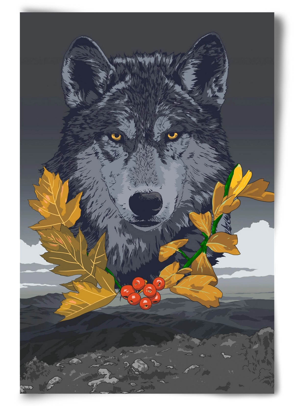 lupus, 60x90 cm, Keret nélkül