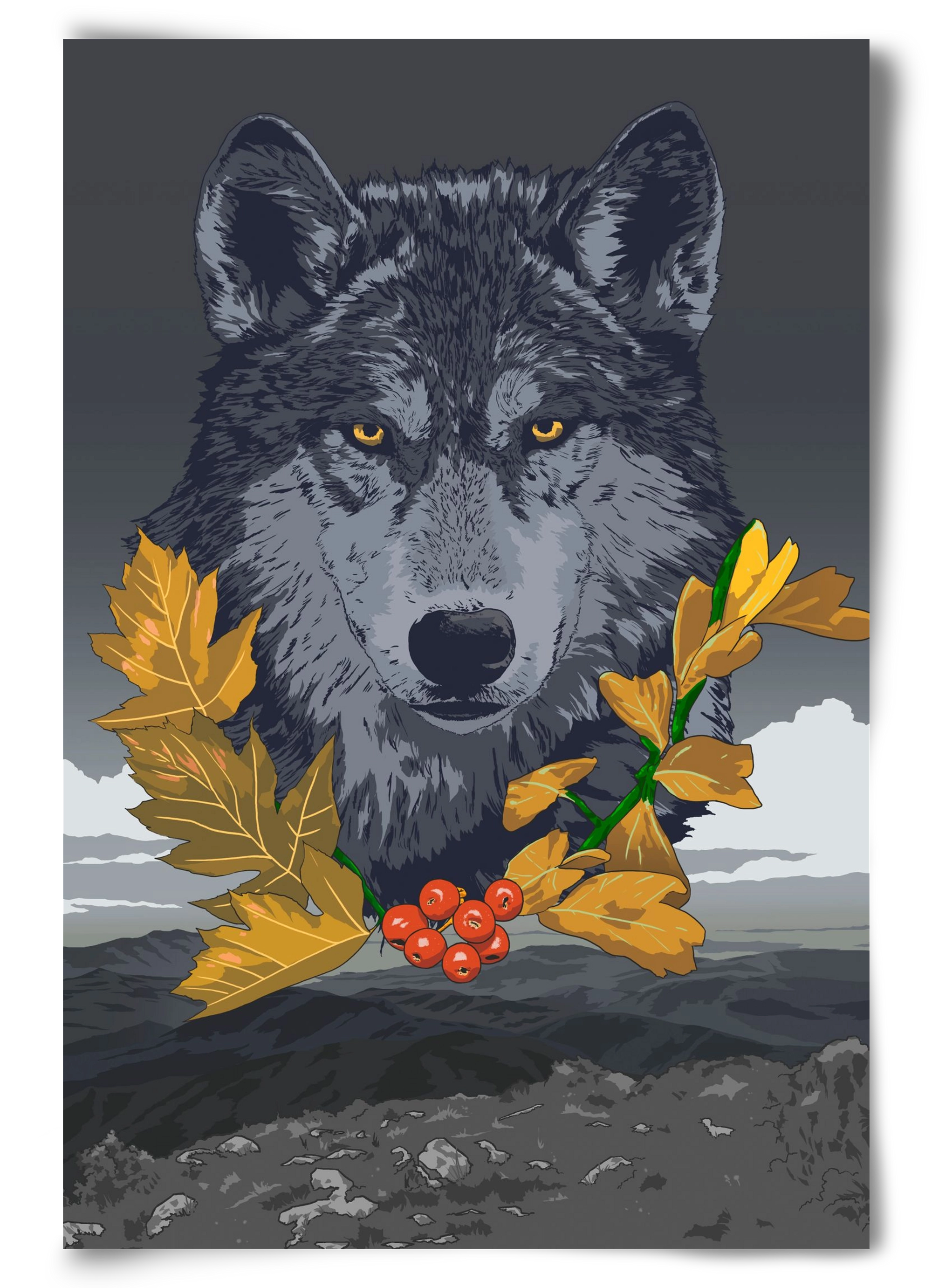 lupus, 60x90 cm, Keret nélkül