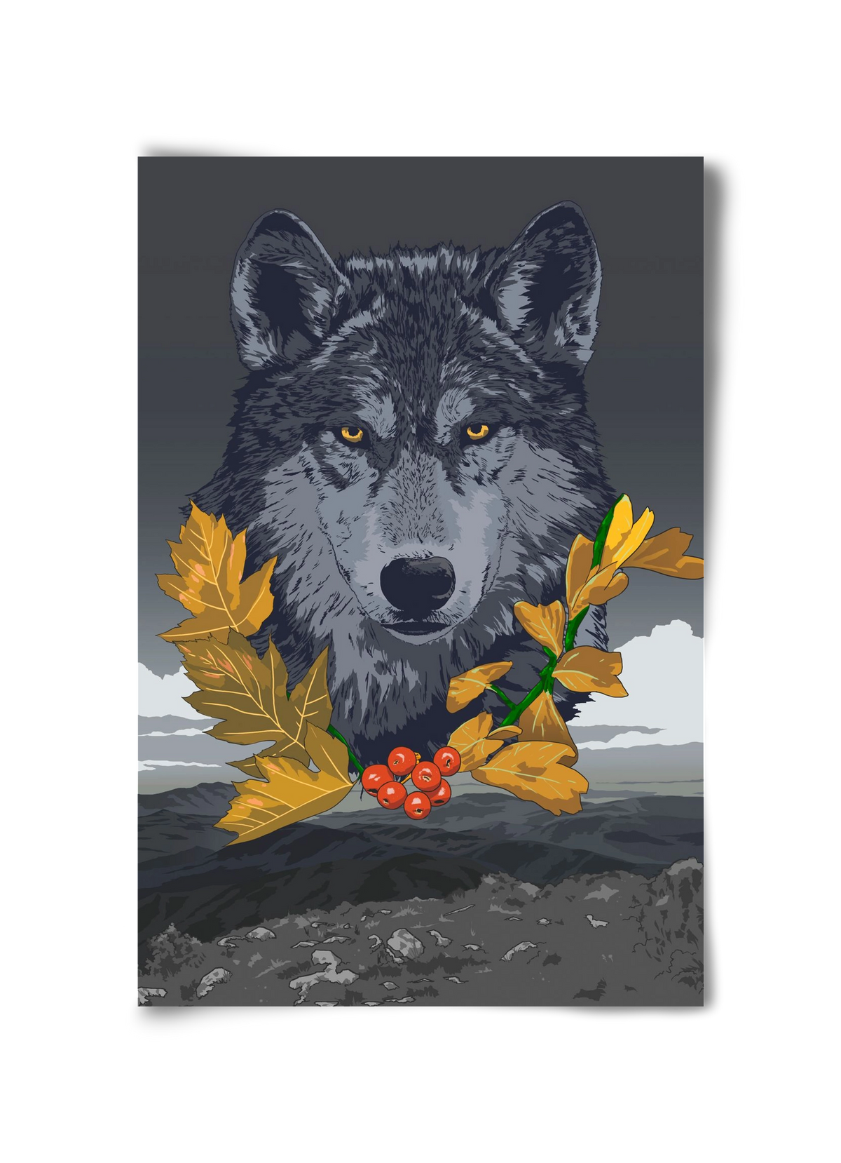 lupus, 30x45 cm, Keret nélkül