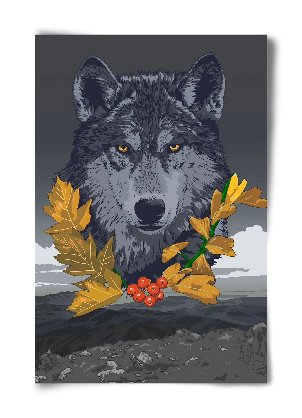 lupus, 40x60 cm, Keret nélkül