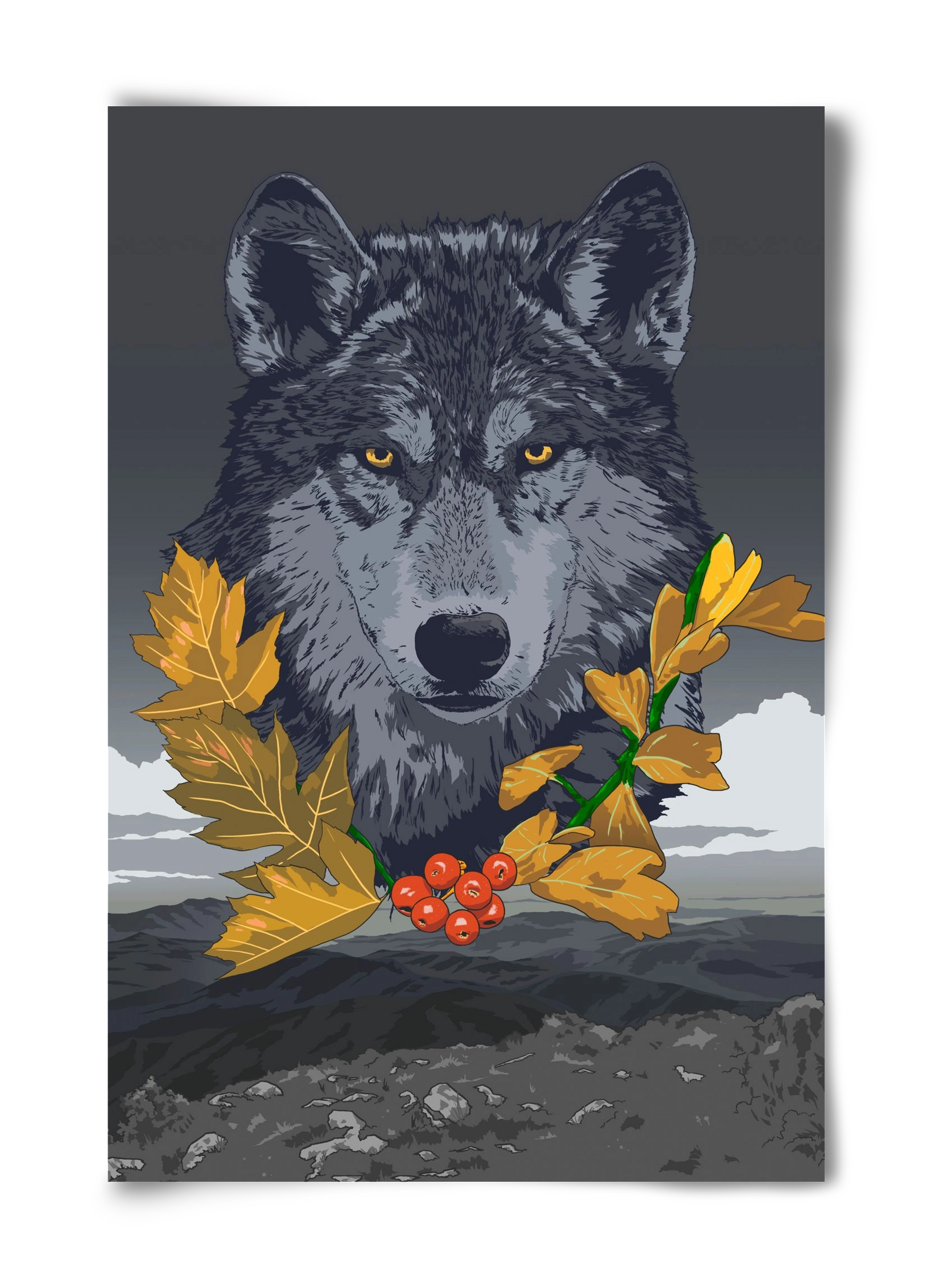 lupus, 40x60 cm, Keret nélkül