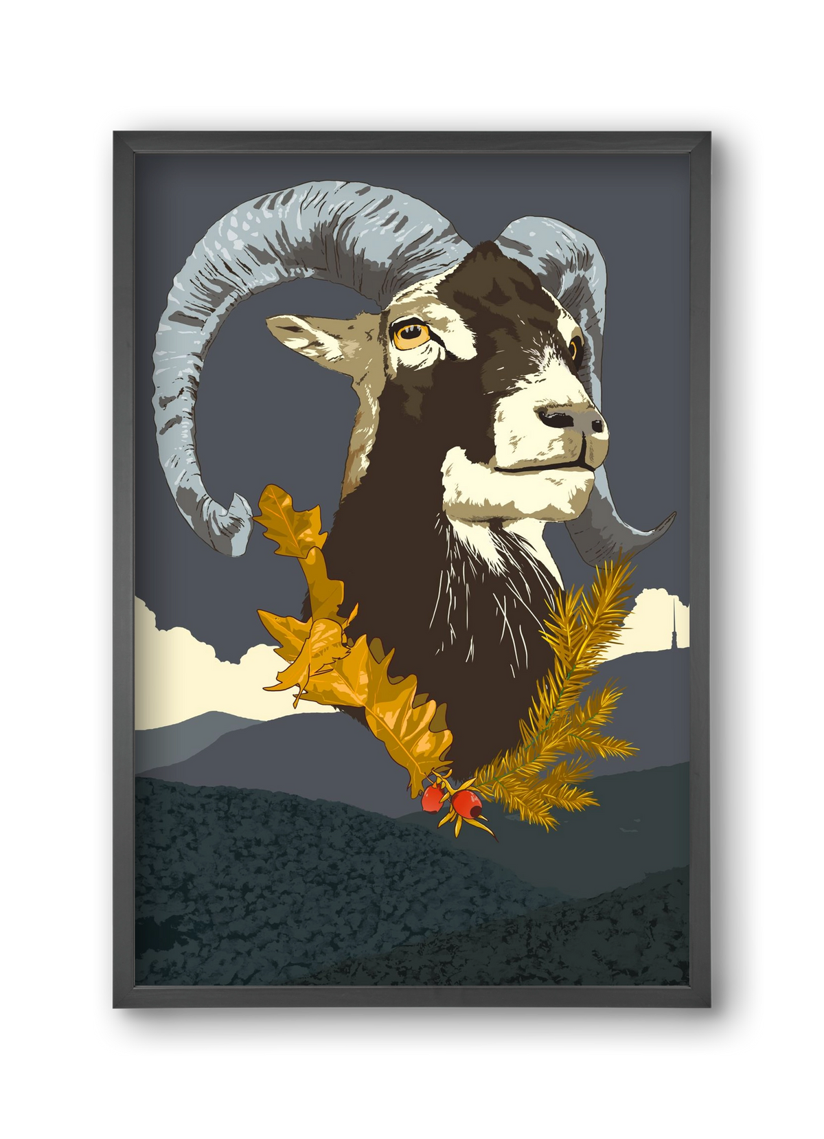 ovis, 30x45 cm (30x45 cm), Fekete keret