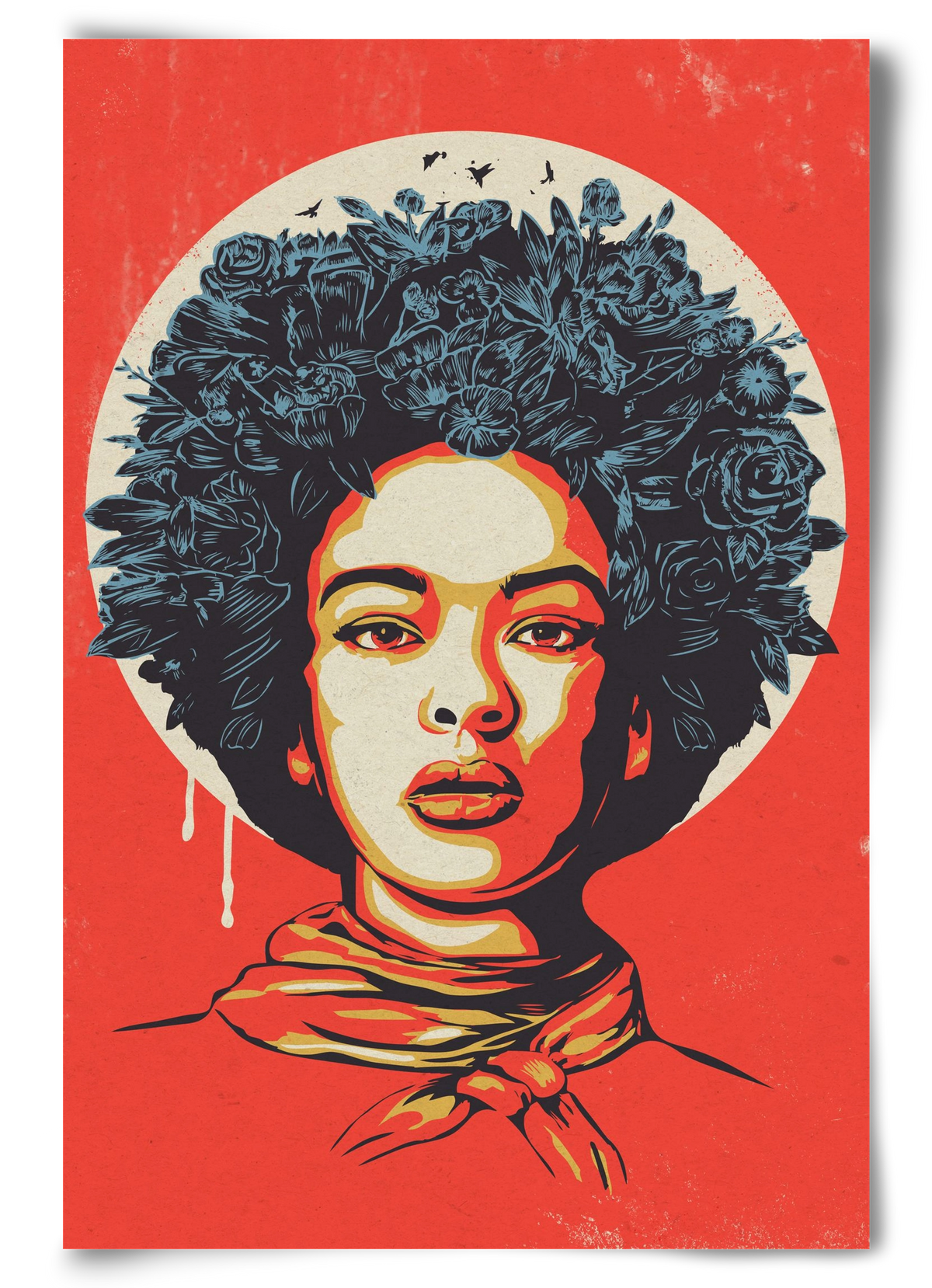 Flower Power, 60x90 cm, Keret nélkül