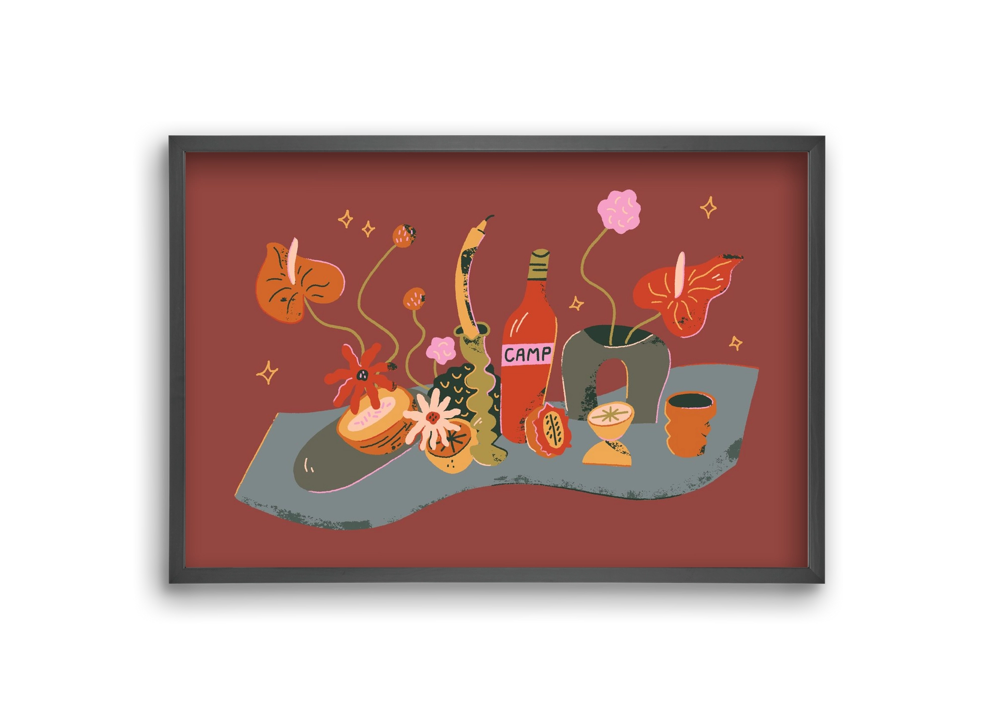 Stillife, 30x20 cm (30x20 cm), Fekete keret