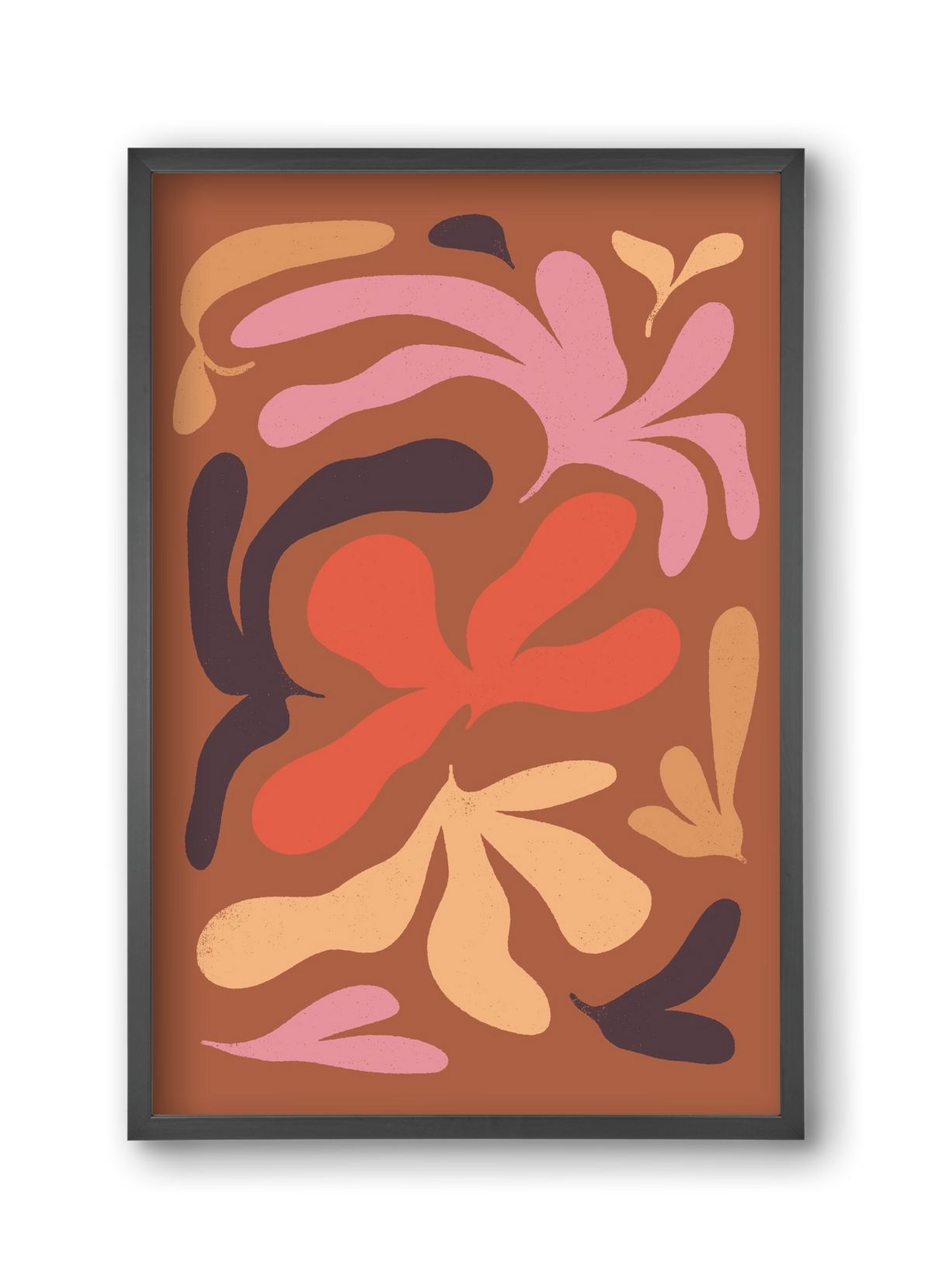 Leaves, 30x45 cm (30x45 cm), Fekete keret