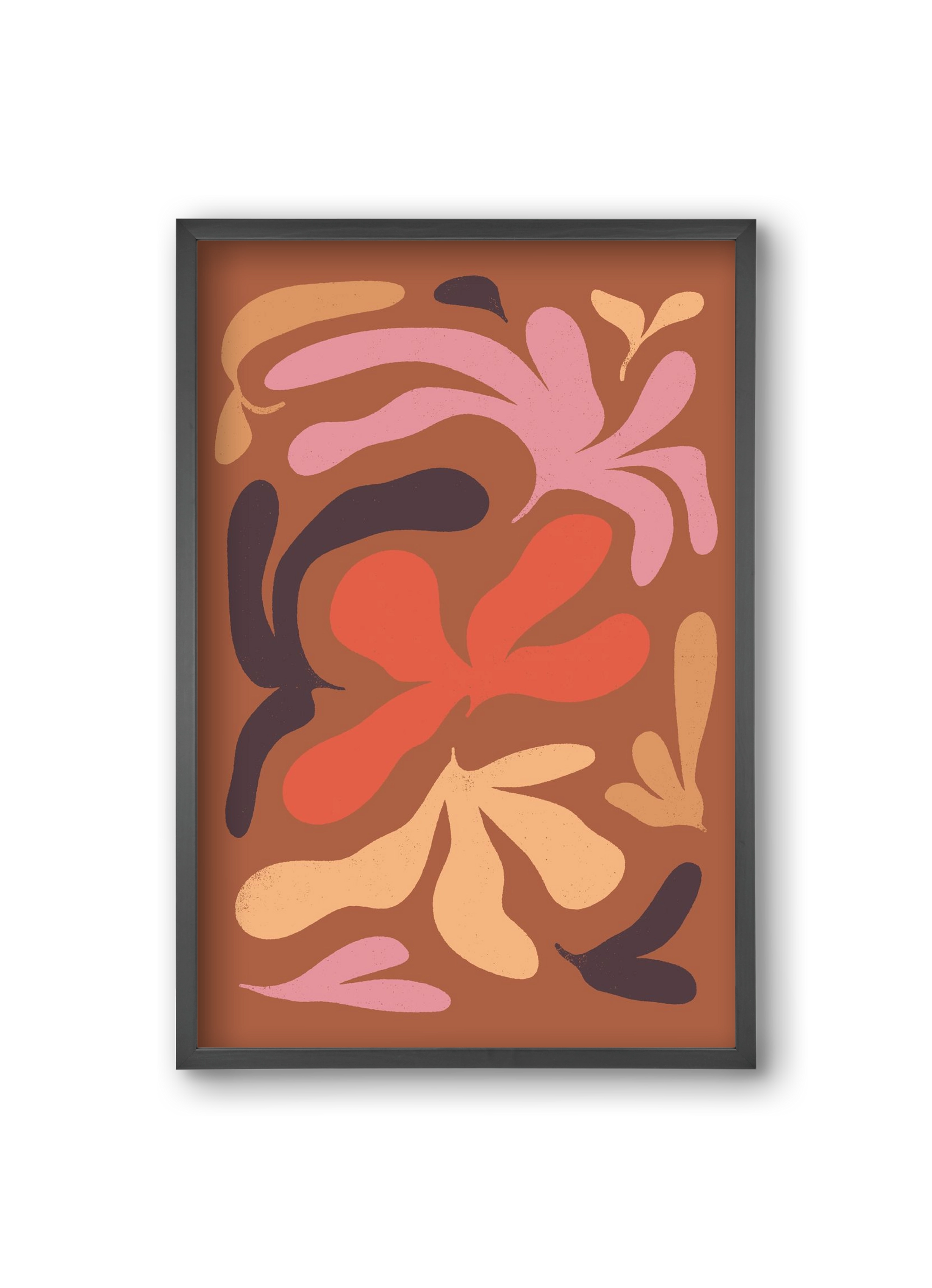 Leaves, 20x30 cm (20x30 cm), Fekete keret