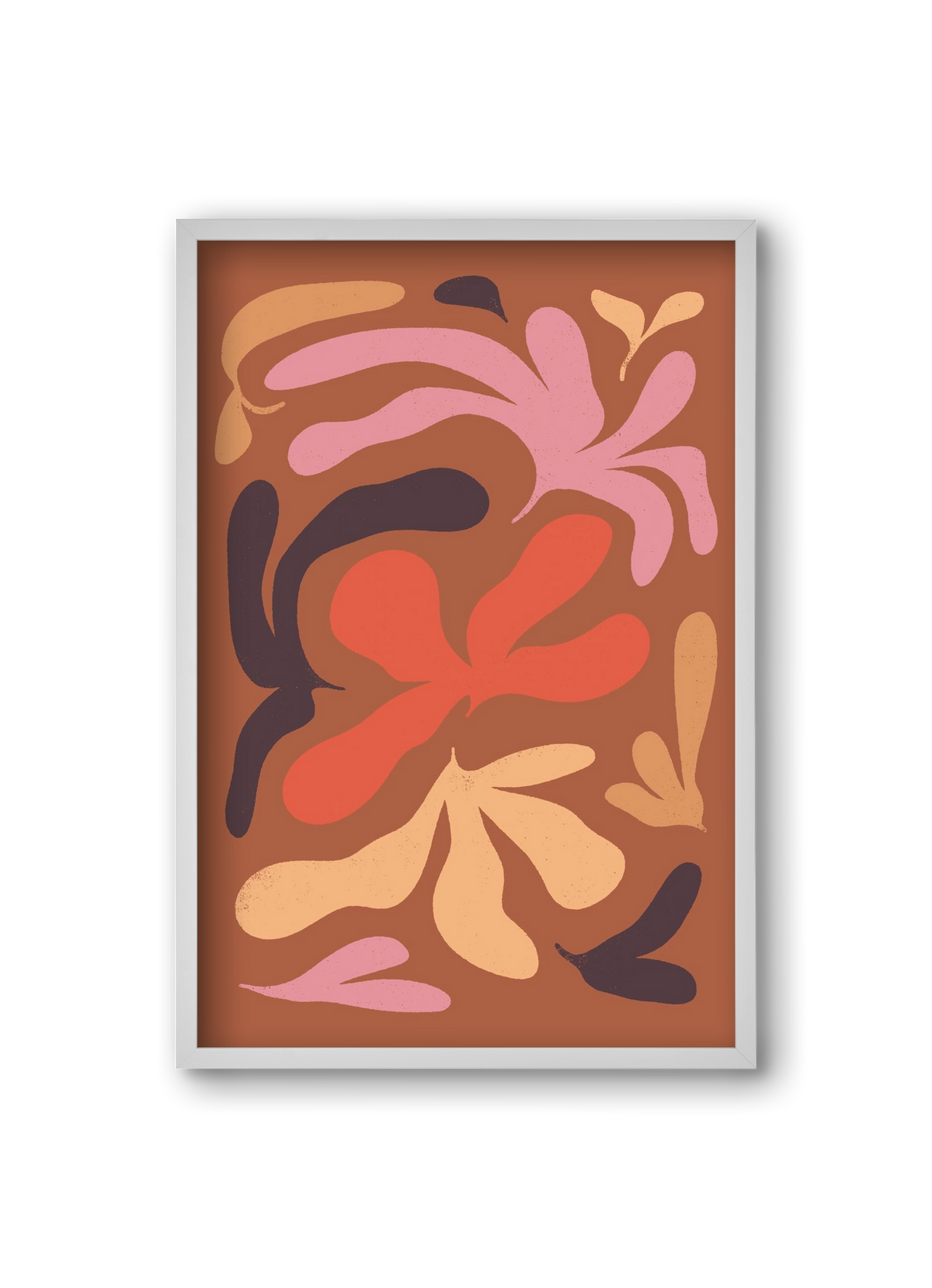 Leaves, 20x30 cm (20x30 cm), Fehér keret