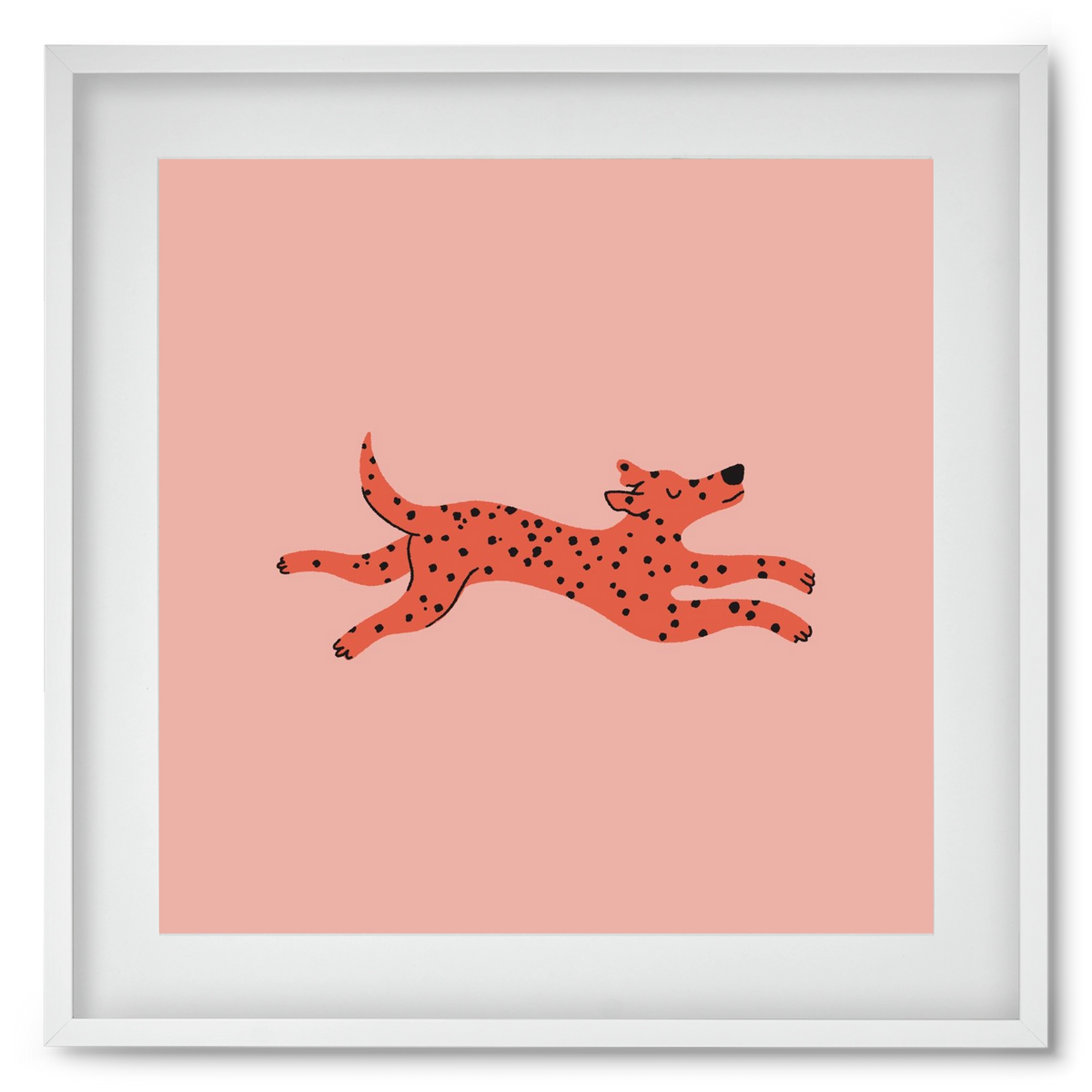 Spots, 50x50 cm (40x40 cm), Fehér keret, paszpartuval