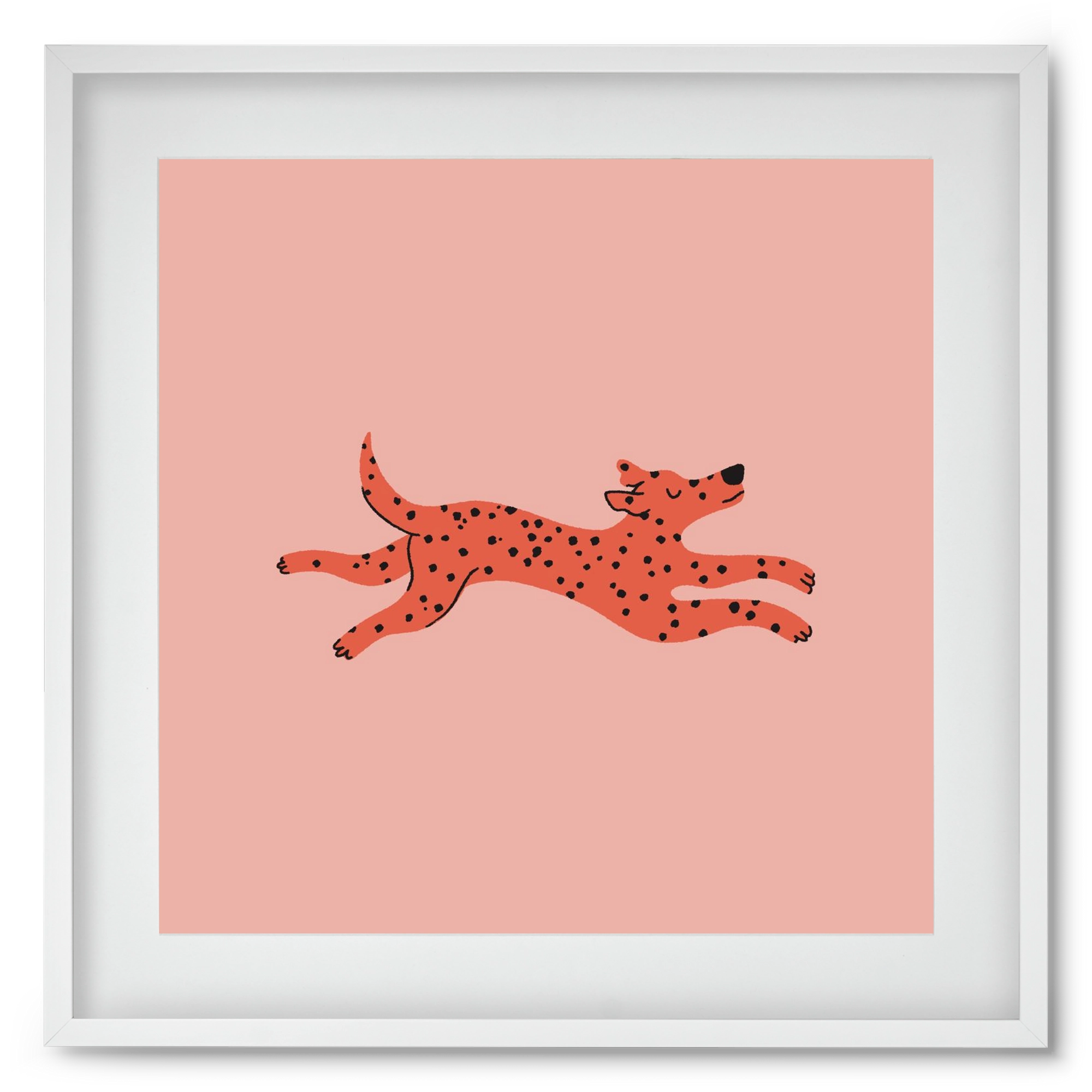 Spots, 50x50 cm (40x40 cm), Fehér keret, paszpartuval