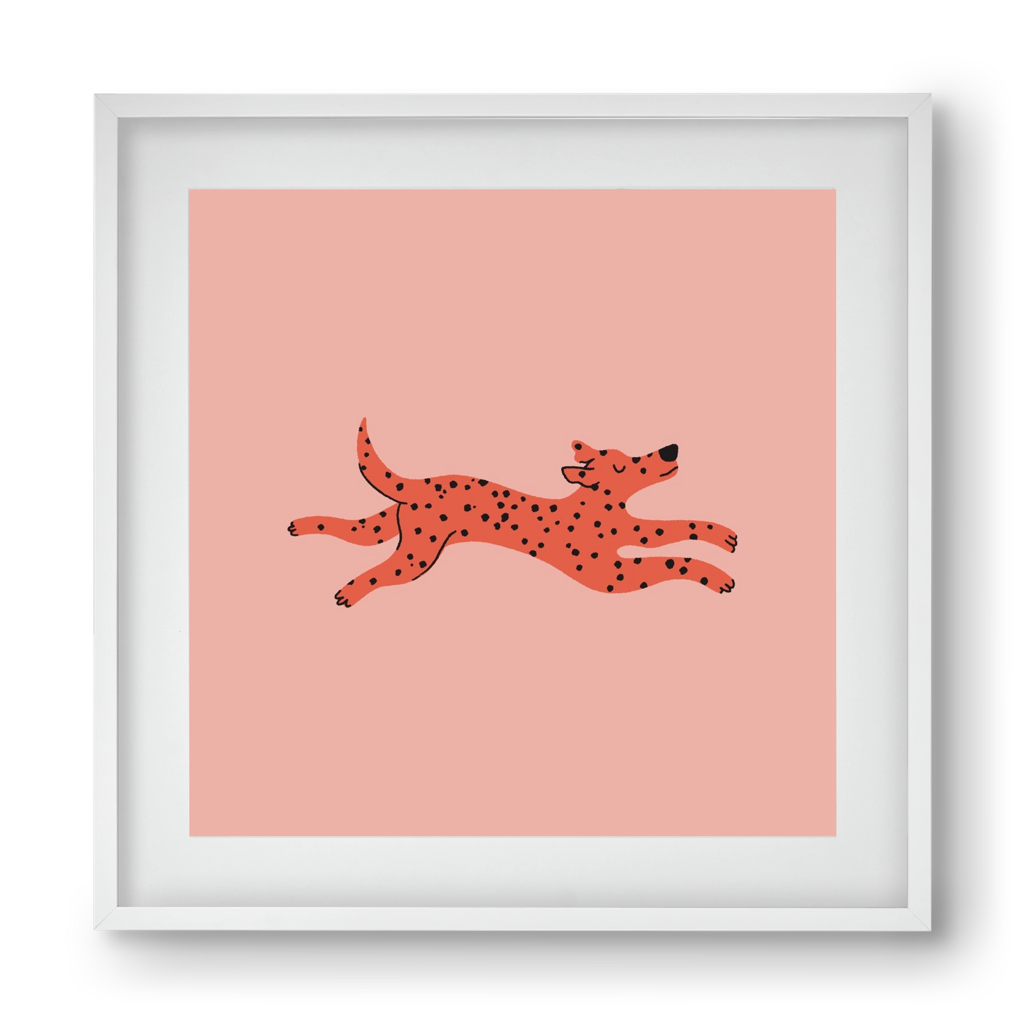 Spots, 40x40 cm (30x30 cm), Fehér keret, paszpartuval