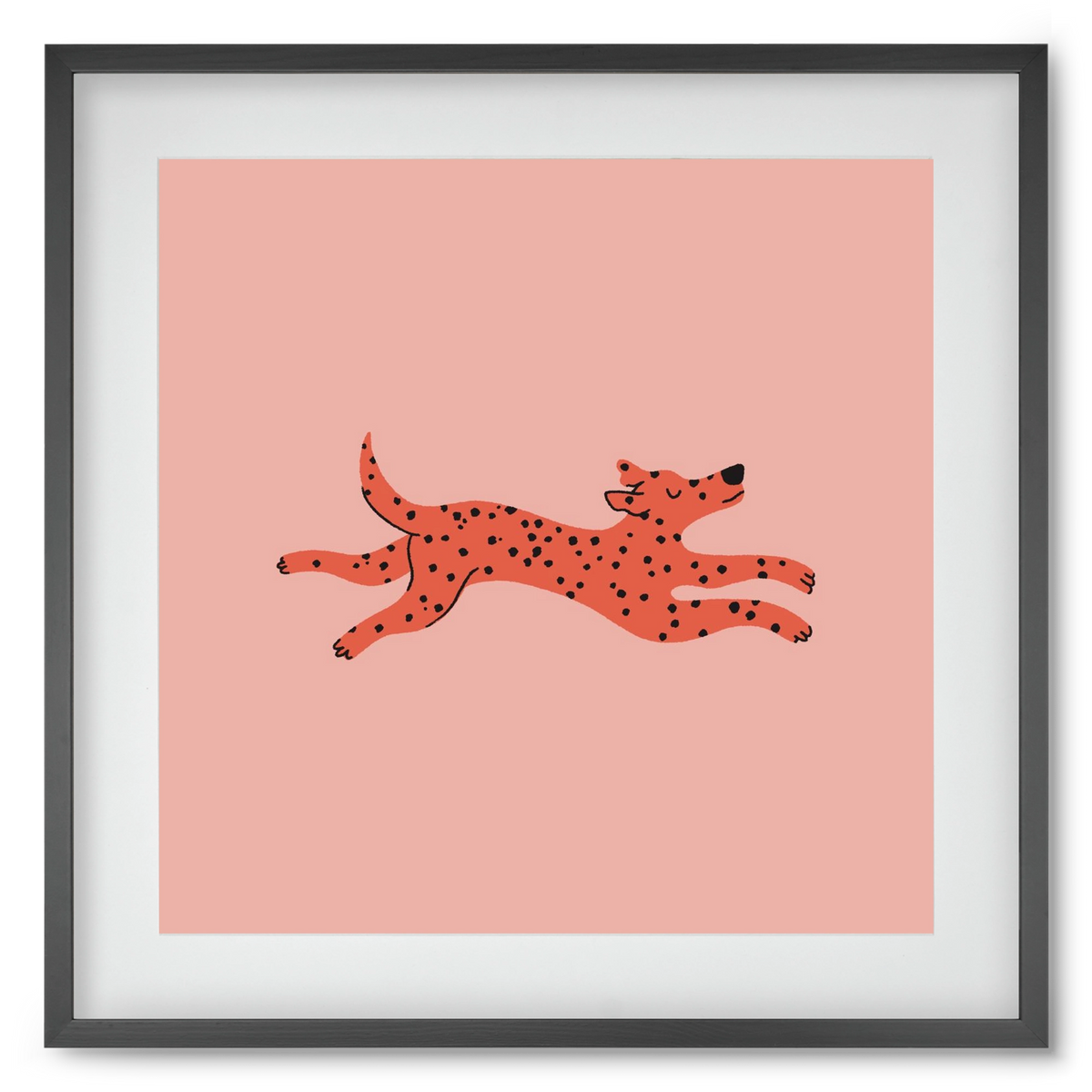 Spots, 50x50 cm (40x40 cm), Fekete keret, paszpartuval