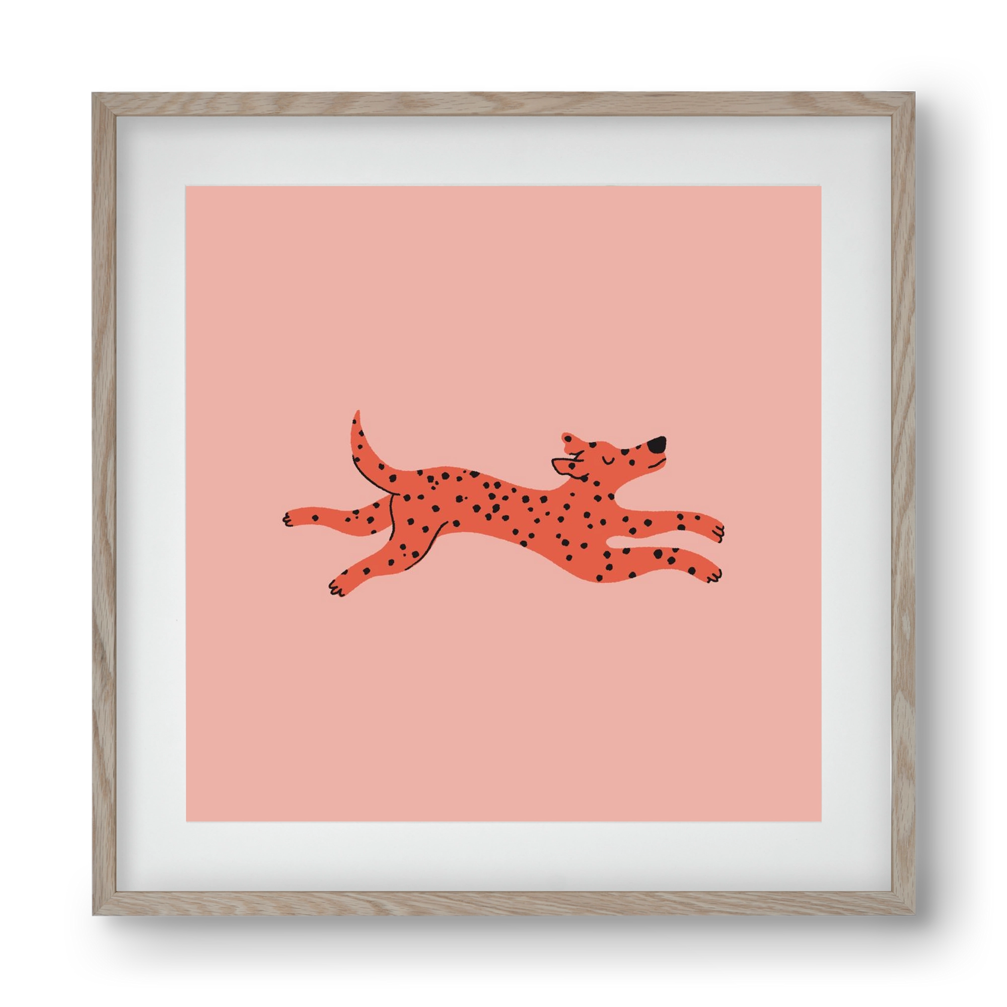 Spots, 40x40 cm (30x30 cm), Tölgy keret, paszpartuval