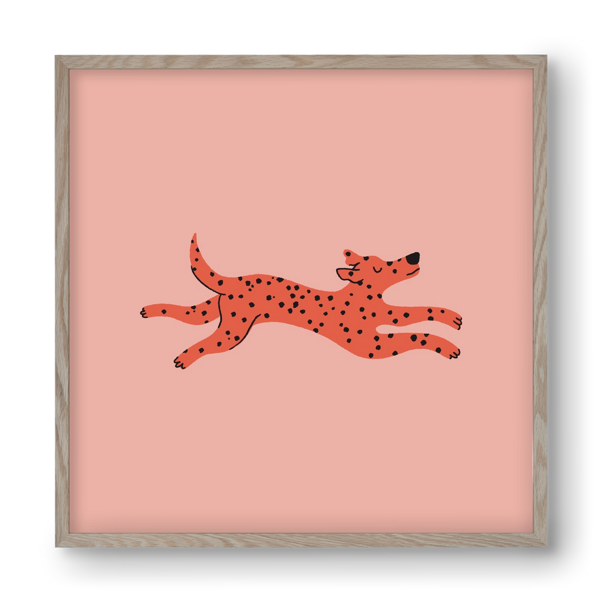 Spots, 40x40 cm (40x40 cm), Tölgy keret