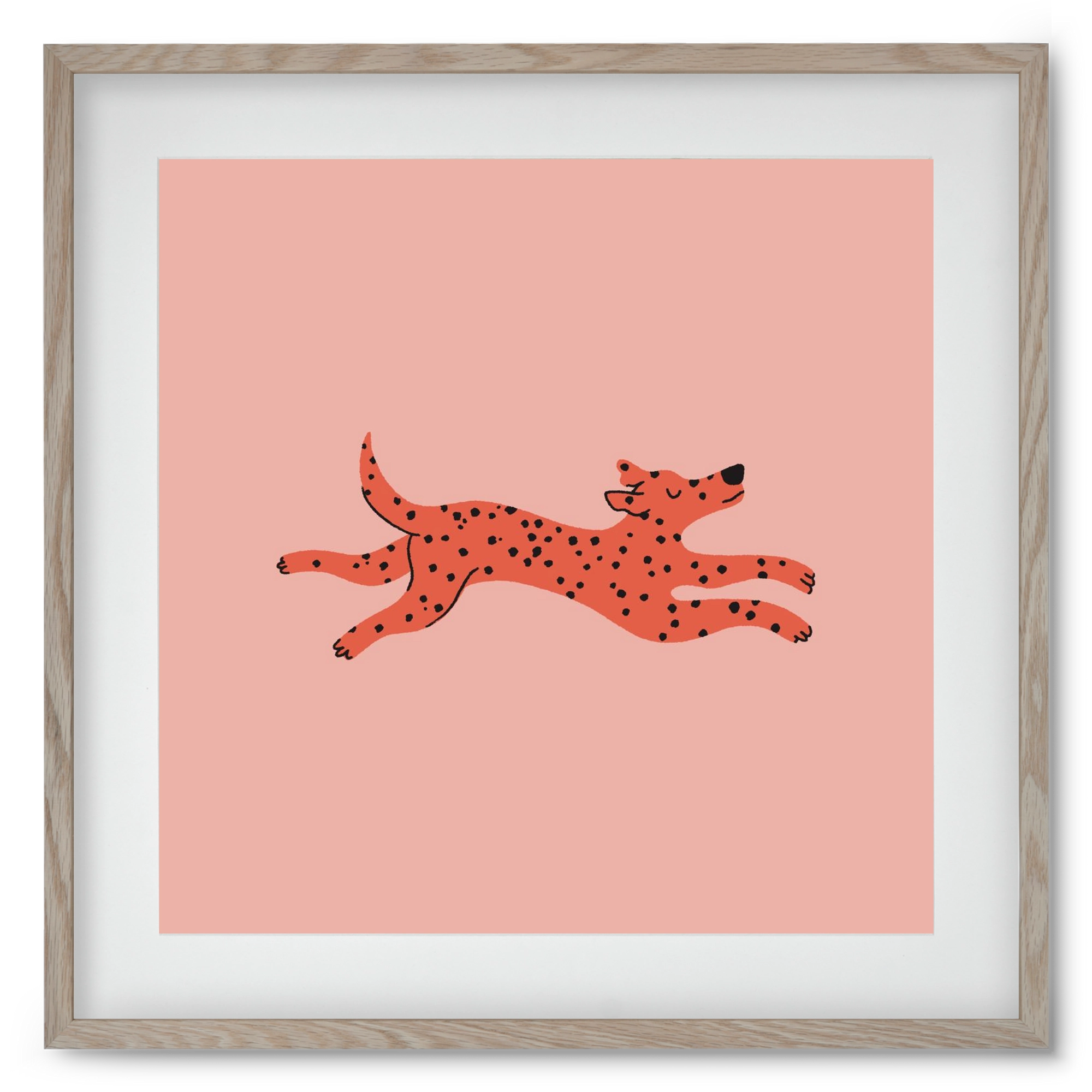 Spots, 50x50 cm (40x40 cm), Tölgy keret, paszpartuval