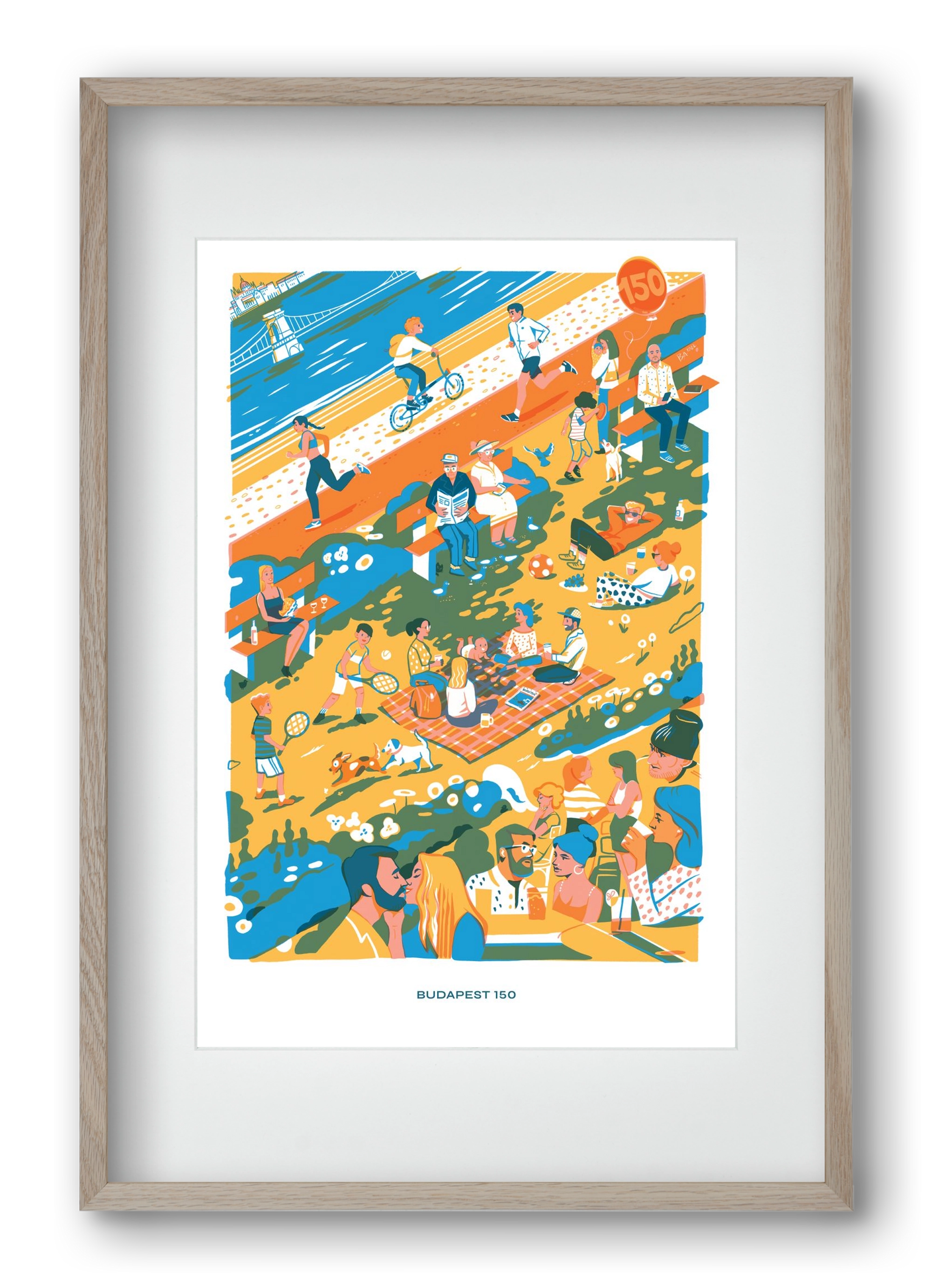 Budapest 150 (Roadster), 40x60 cm (30x45 cm), Tölgy keret, paszpartuval