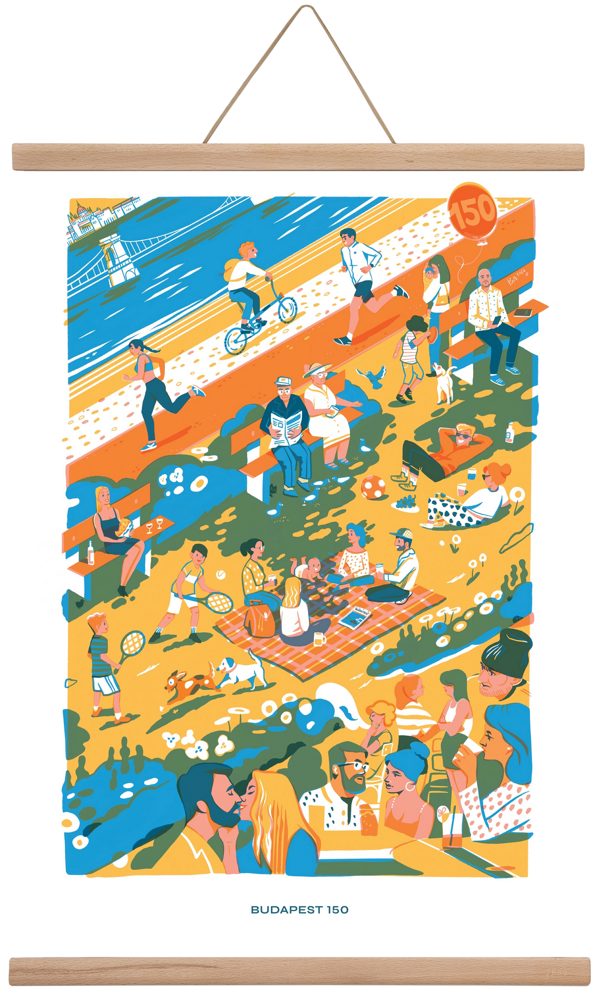 Budapest 150 (Roadster), 40x60 cm (40x60 cm), Tölgy akasztó