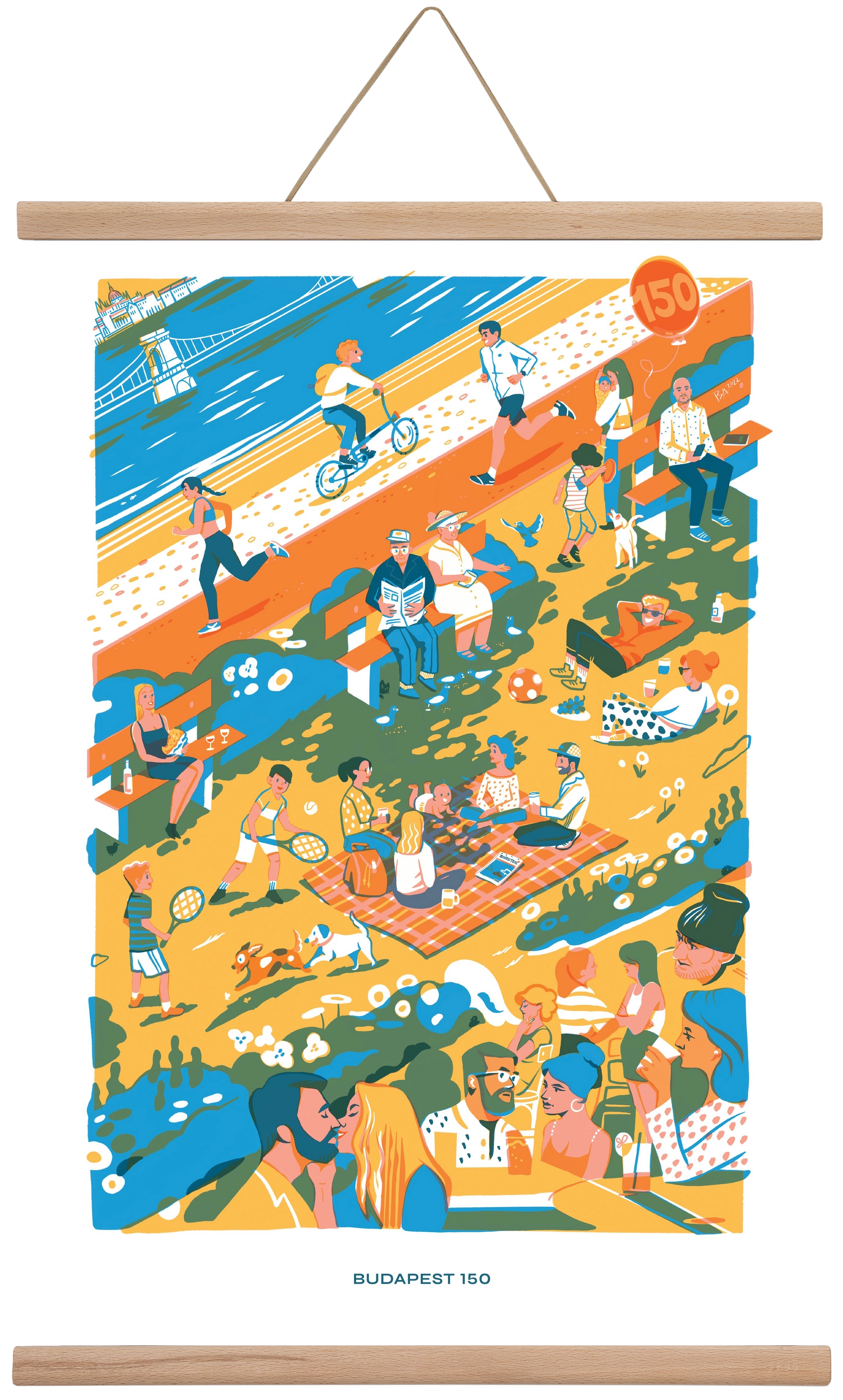 Budapest 150 (Roadster), 40x60 cm (40x60 cm), Tölgy akasztó