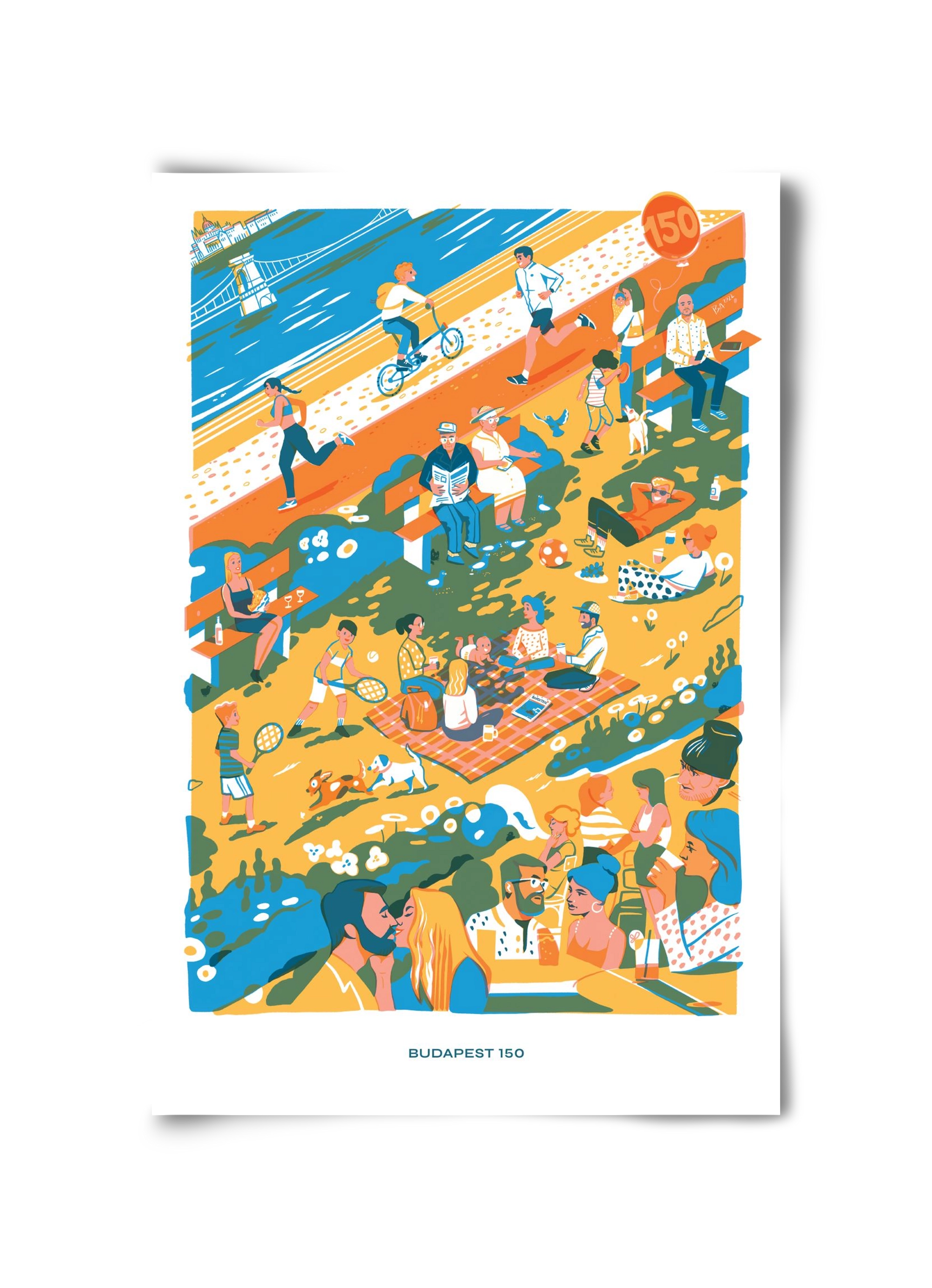 Budapest 150 (Roadster), 30x45 cm, Keret nélkül