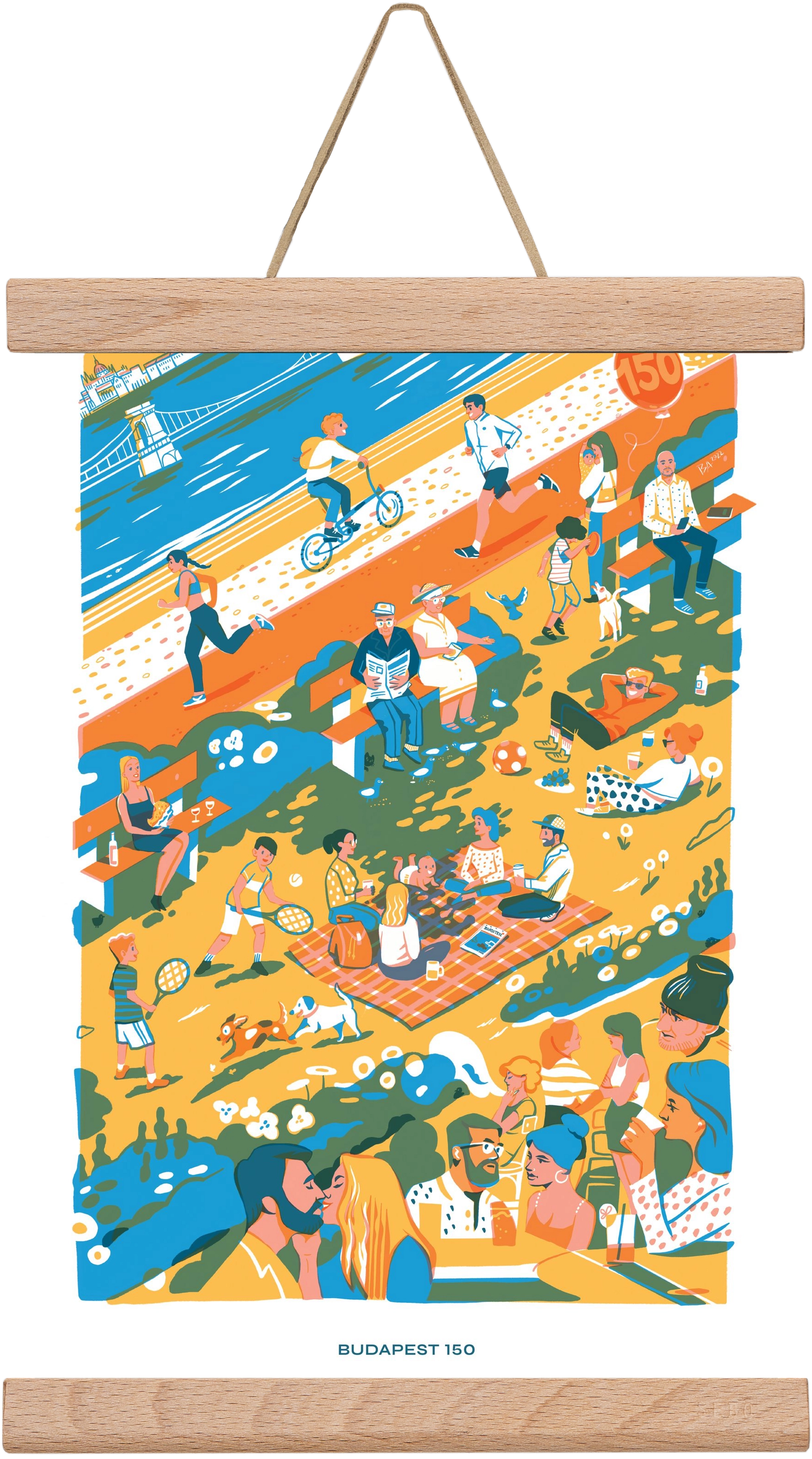 Budapest 150 (Roadster), 20x30 cm (20x30 cm), Tölgy akasztó