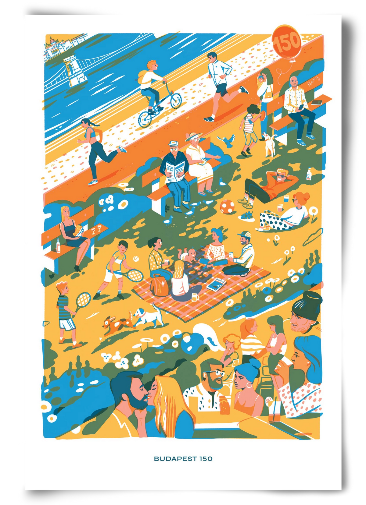 Budapest 150 (Roadster), 60x90 cm, Keret nélkül