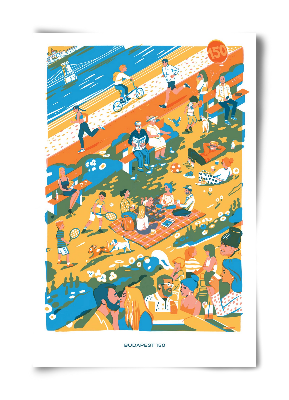 Budapest 150 (Roadster), 40x60 cm, Keret nélkül