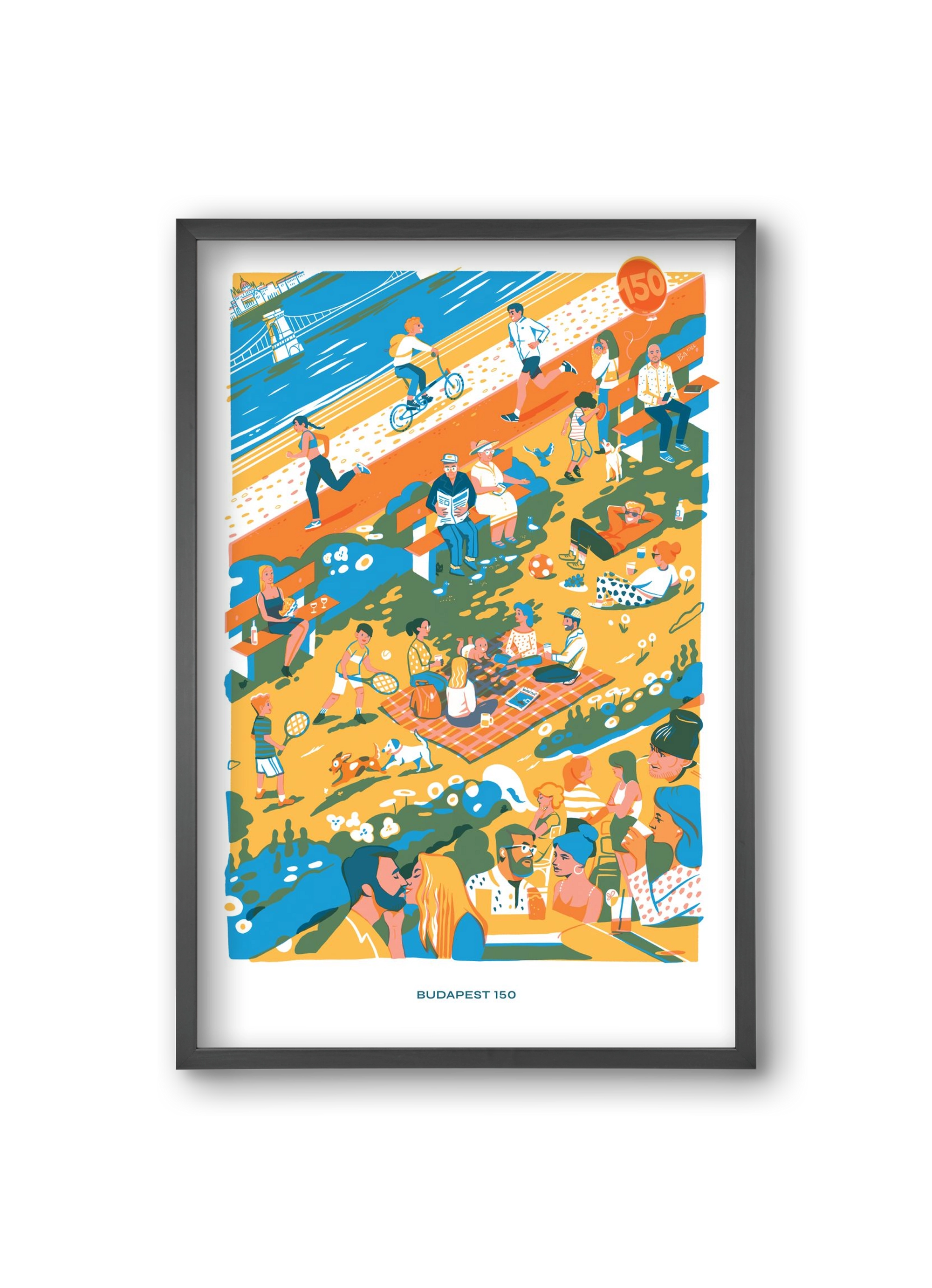 Budapest 150 (Roadster), 20x30 cm (20x30 cm), Fekete keret