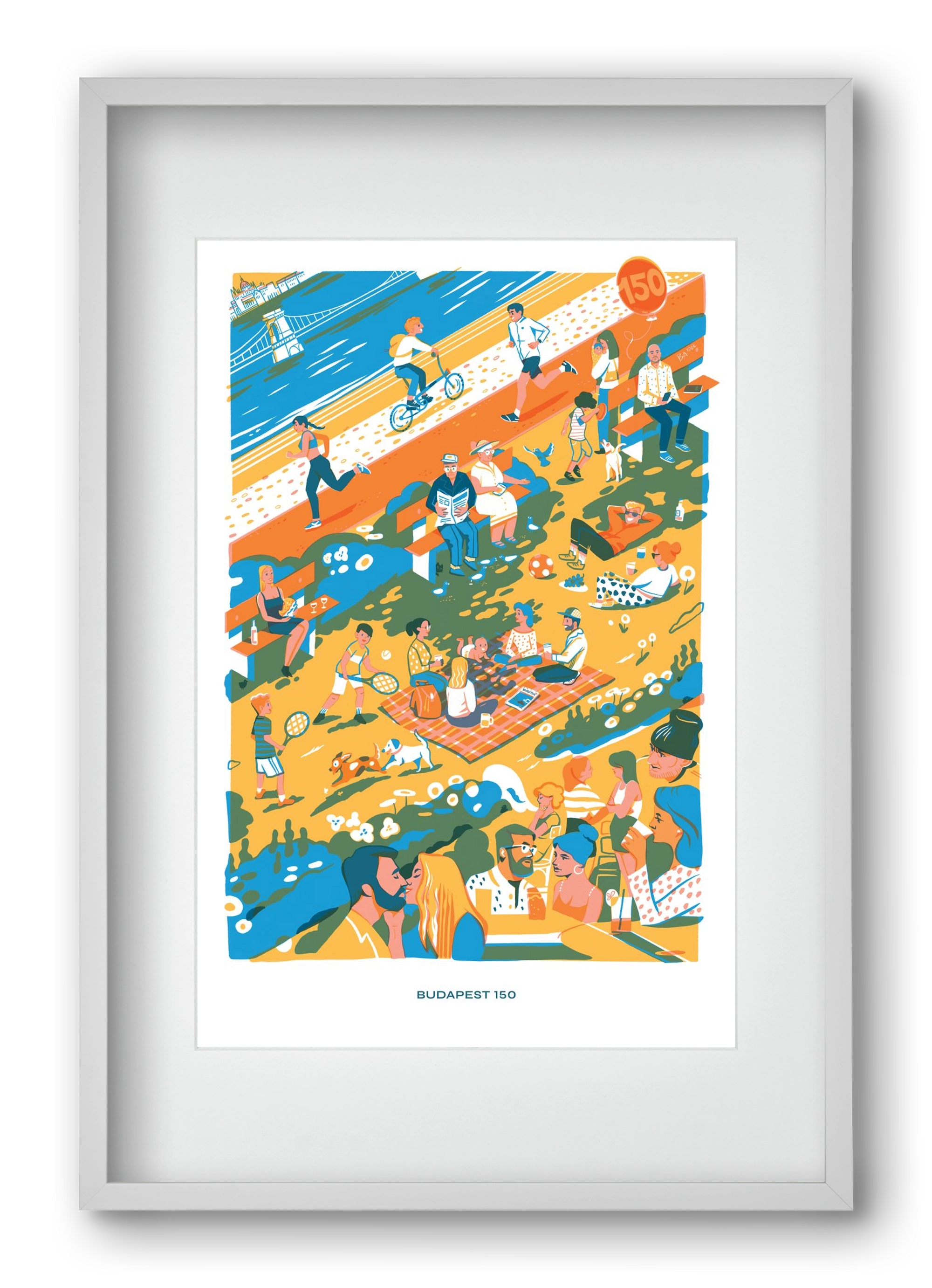 Budapest 150 (Roadster), 40x60 cm (30x45 cm), Fehér keret, paszpartuval