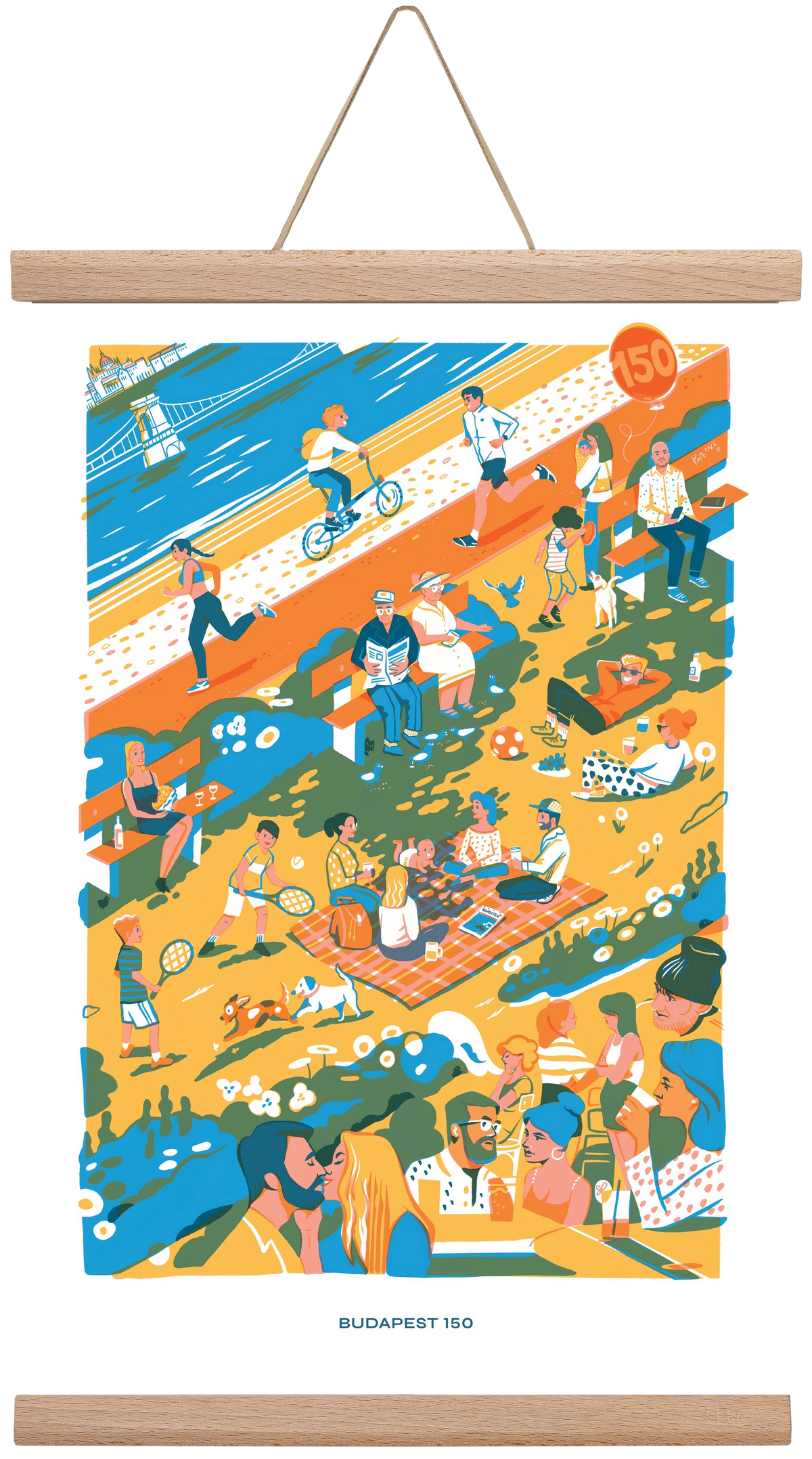 Budapest 150 (Roadster), 30x45 cm (30x45 cm), Tölgy akasztó