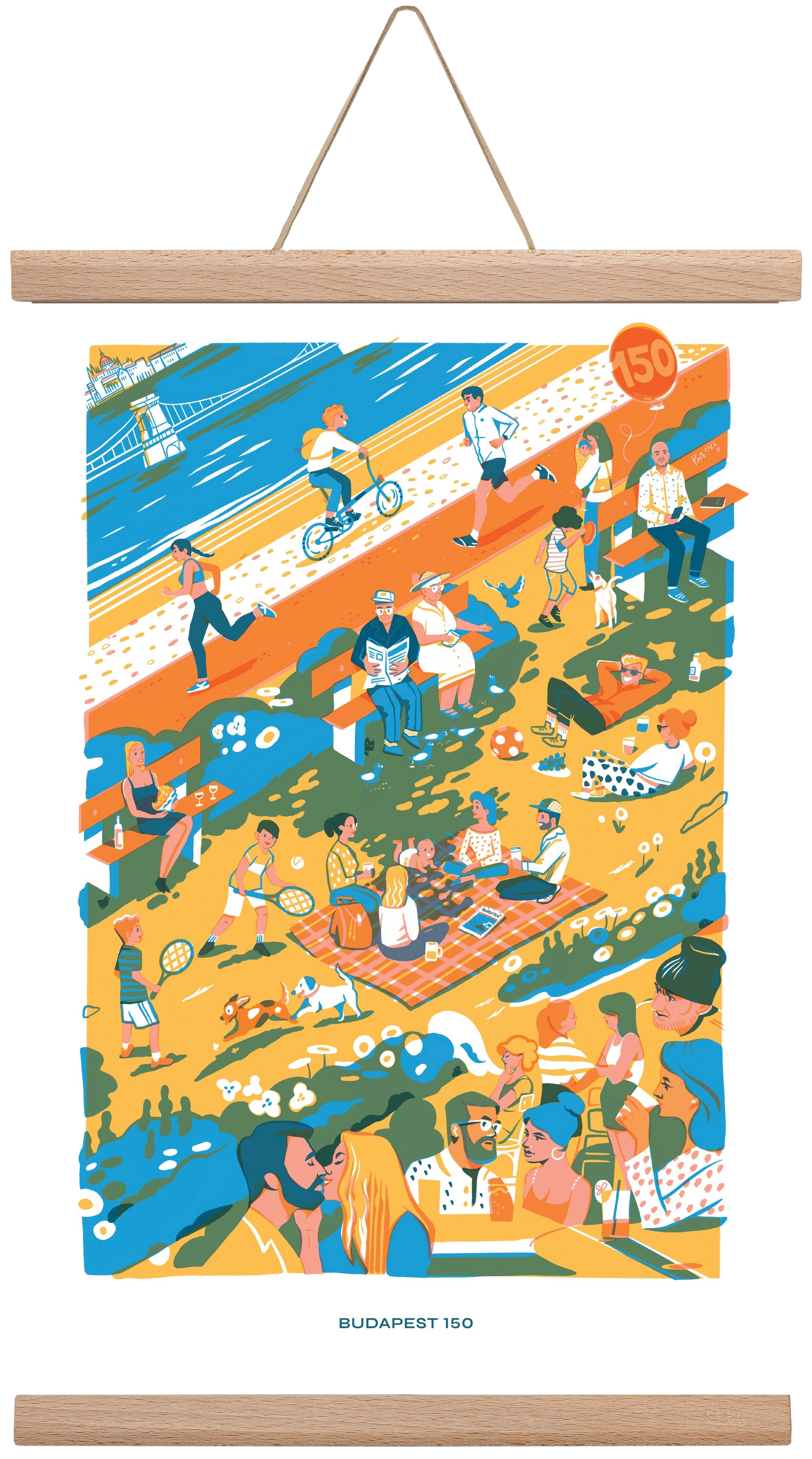 Budapest 150 (Roadster), 30x45 cm (30x45 cm), Tölgy akasztó