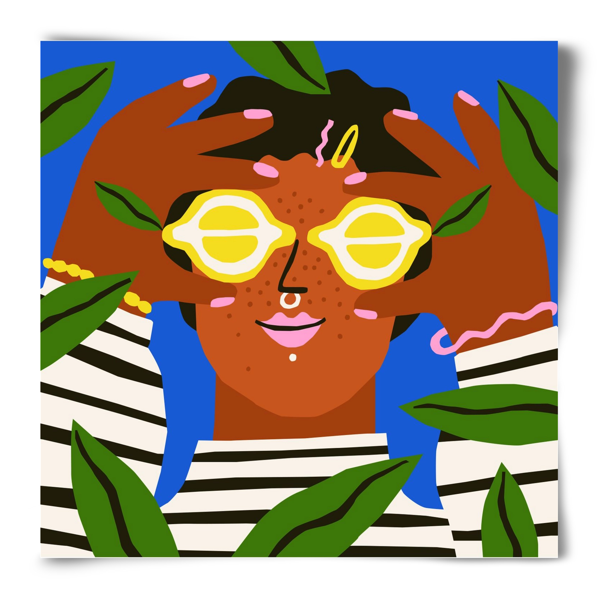 Lemon Eyes, 50x50 cm, Keret nélkül