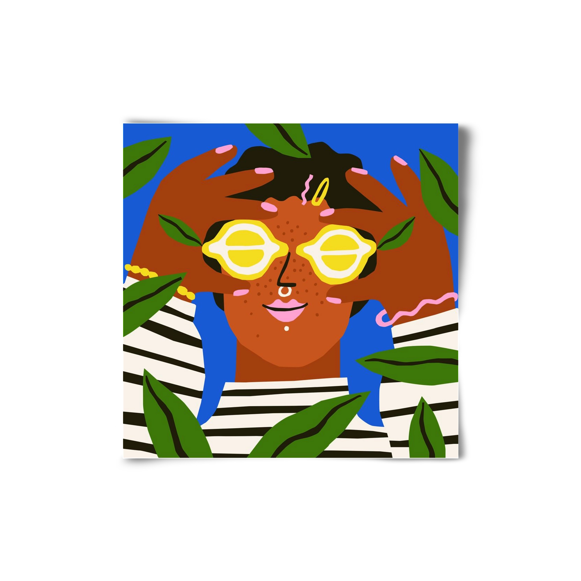 Lemon Eyes, 20x20 cm, Keret nélkül