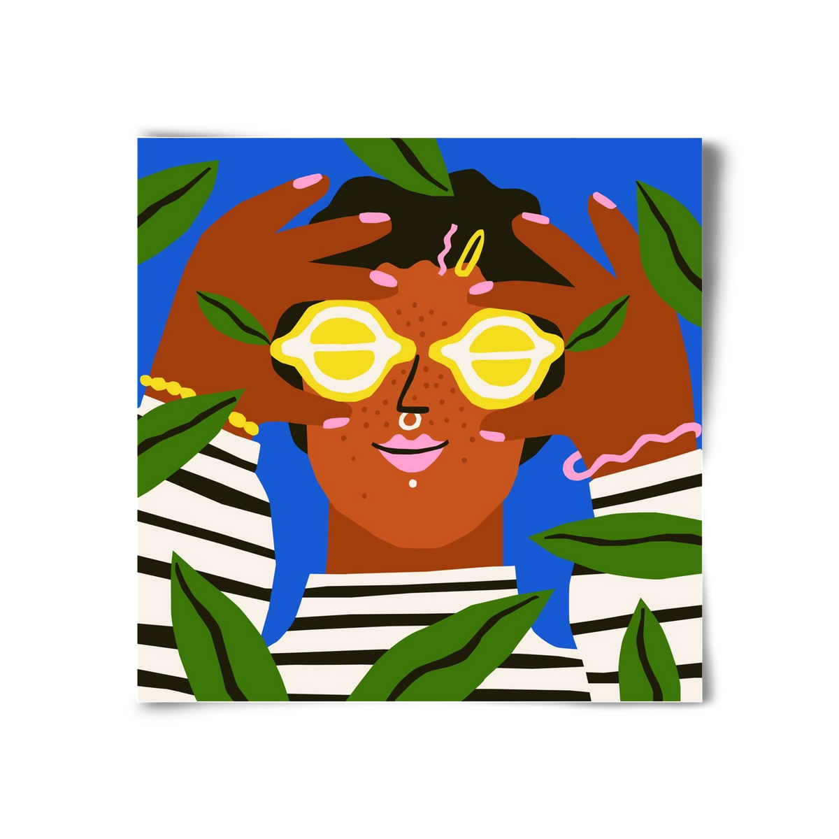 Lemon Eyes, 30x30 cm, Keret nélkül