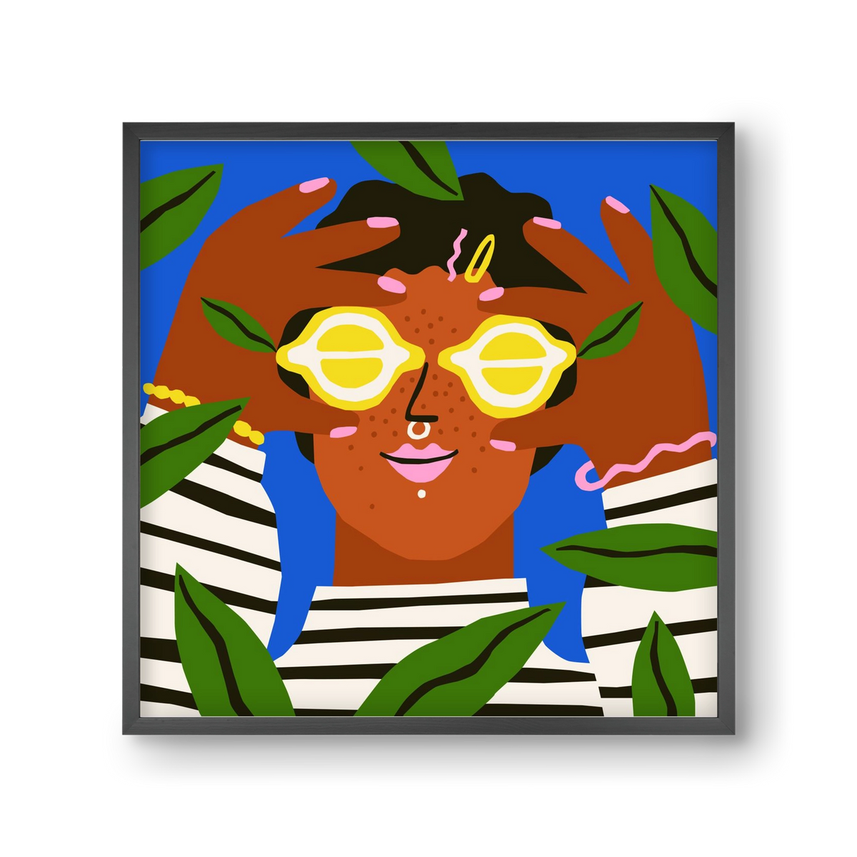 Lemon Eyes, 30x30 cm (30x30 cm), Fekete keret