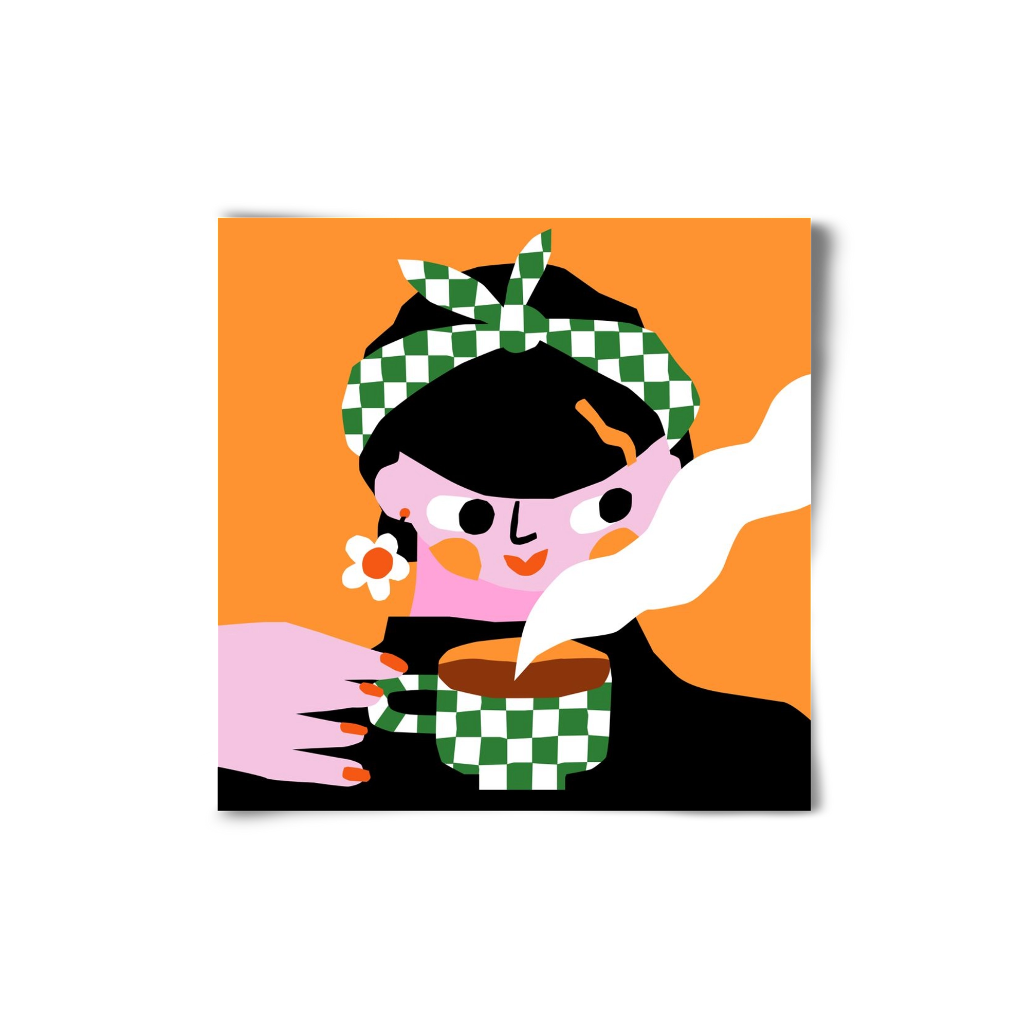 Moring Coffee, 20x20 cm, Keret nélkül