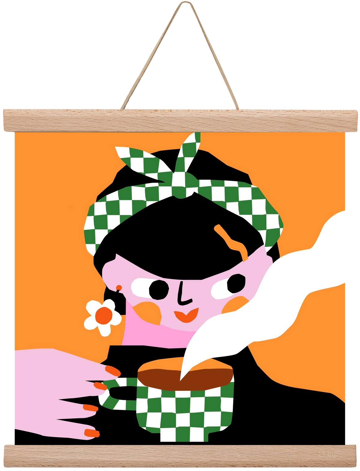 Moring Coffee, 30x30 cm (30x30 cm), Tölgy akasztó