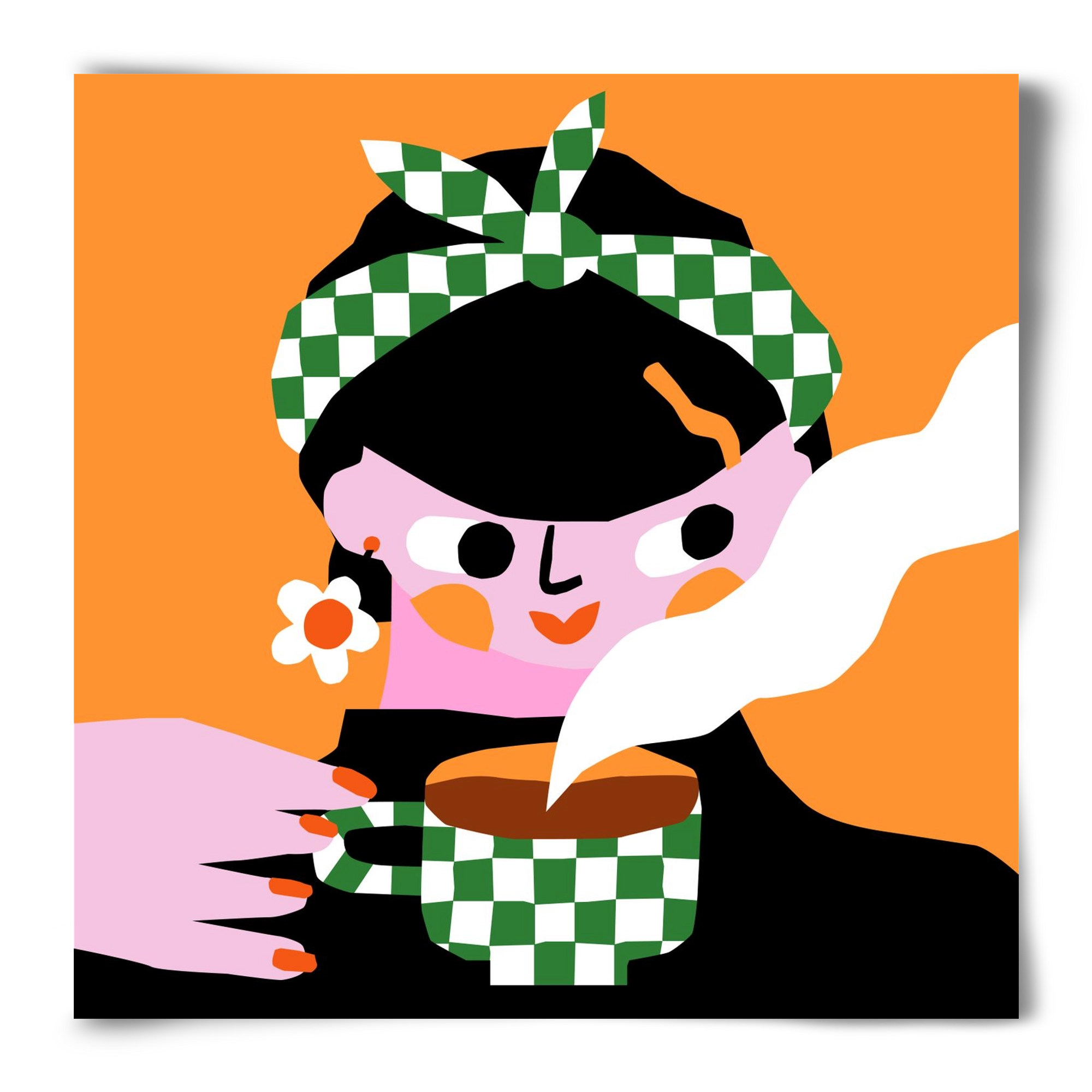 Moring Coffee, 50x50 cm, Keret nélkül