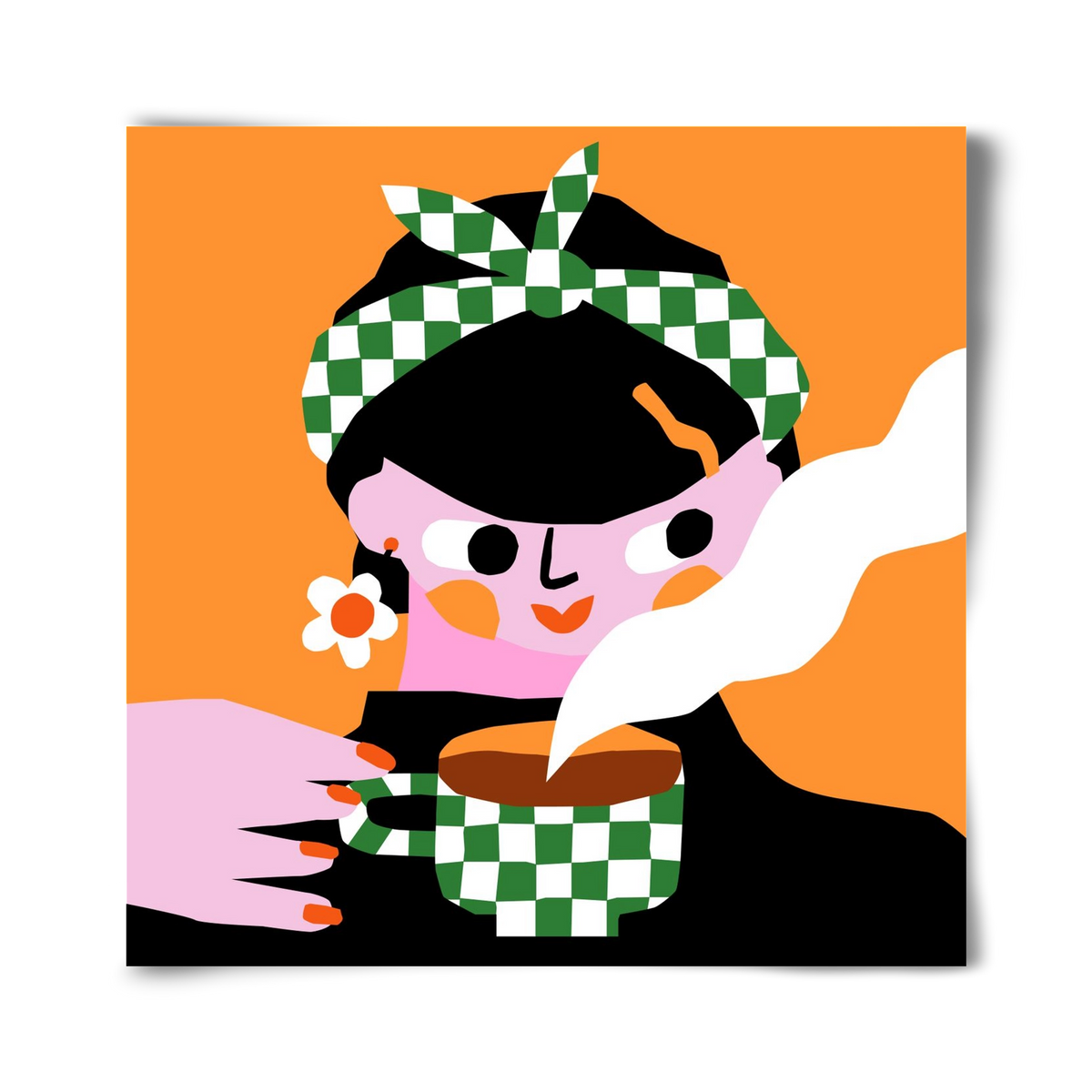 Moring Coffee, 40x40 cm, Keret nélkül