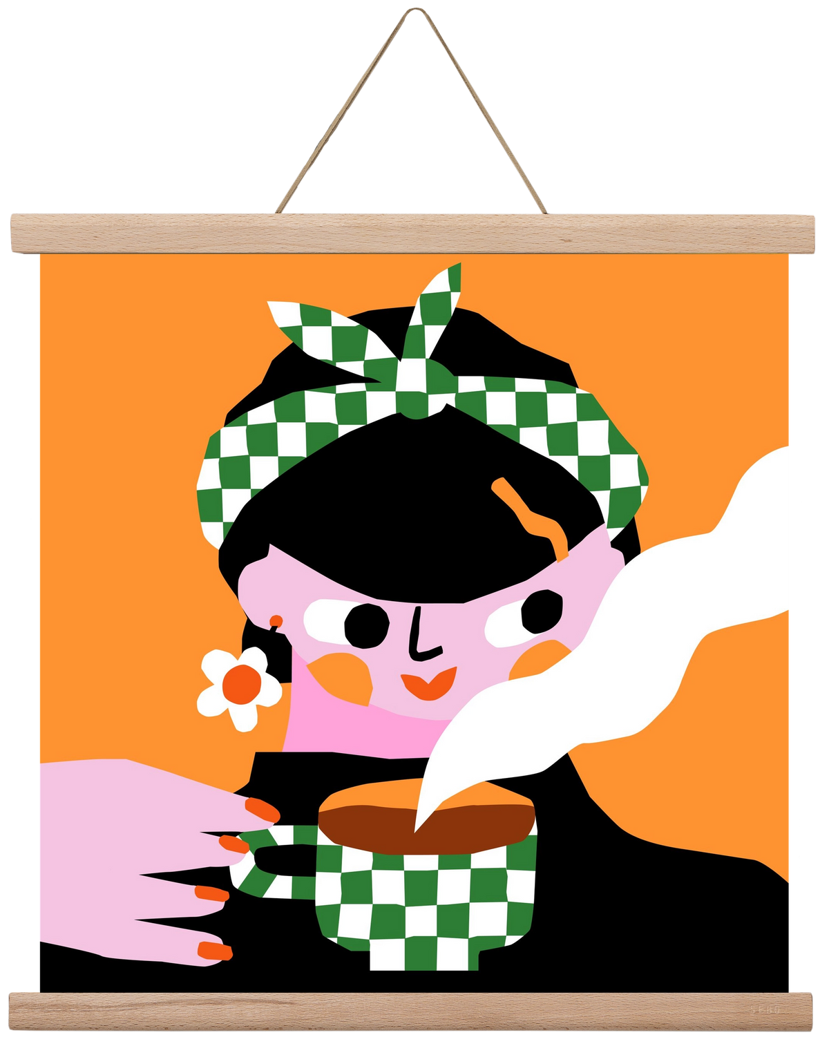 Moring Coffee, 40x40 cm (40x40 cm), Tölgy akasztó