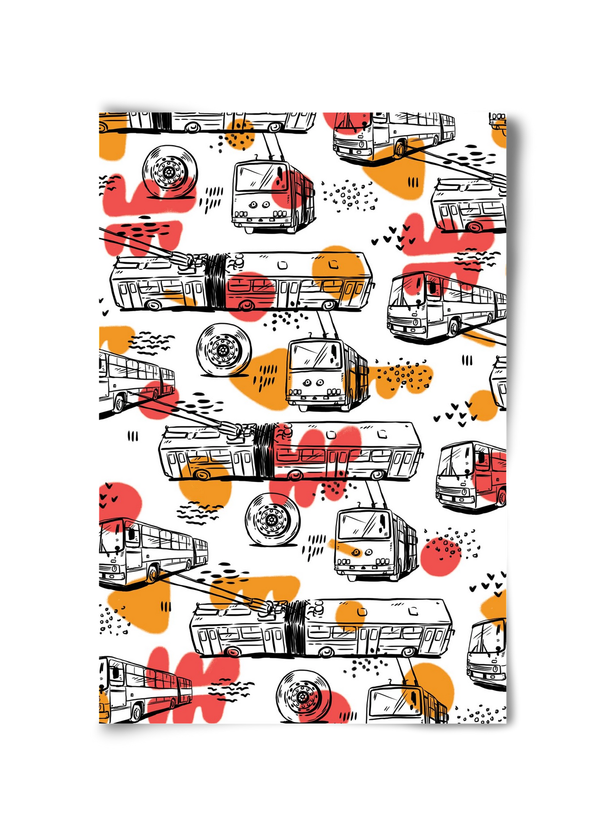 Troli pattern, 30x45 cm, Keret nélkül